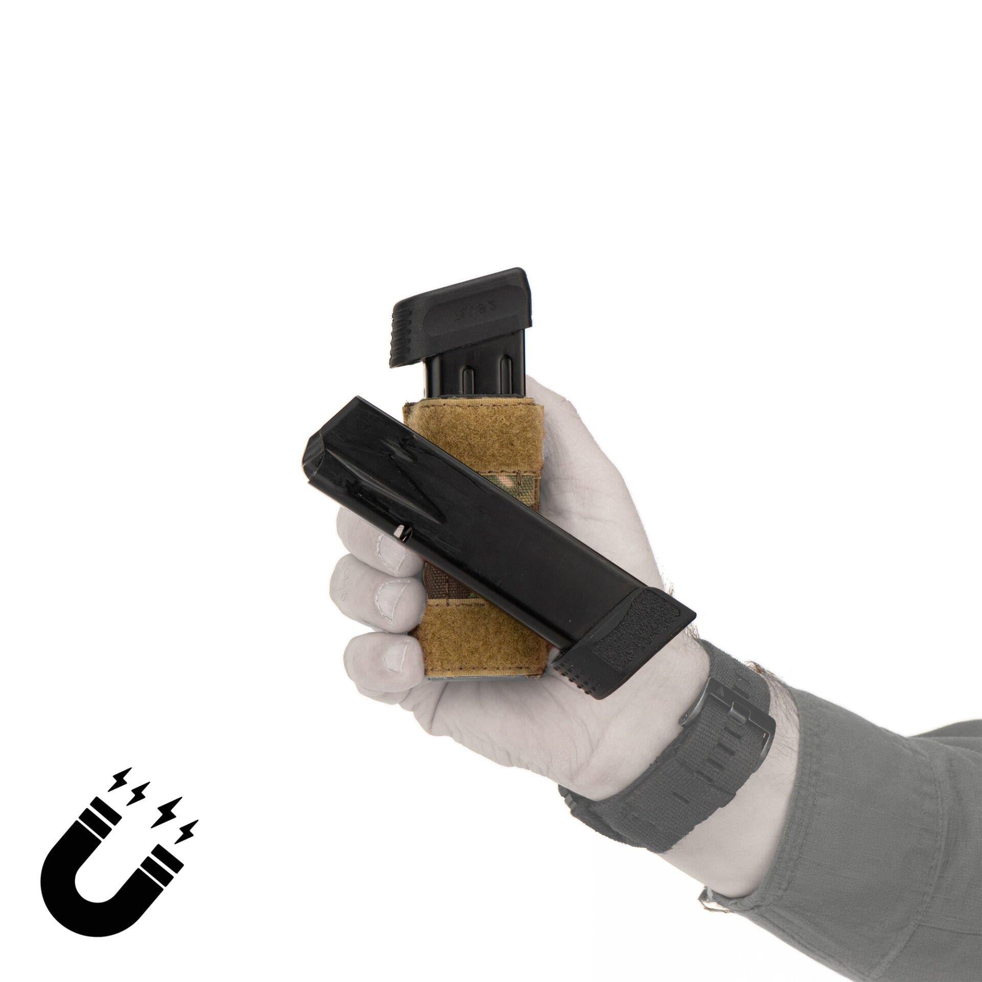 Mas Tactical®  Şarjör Kılıfı Mıknatıslı 9mm Multicam