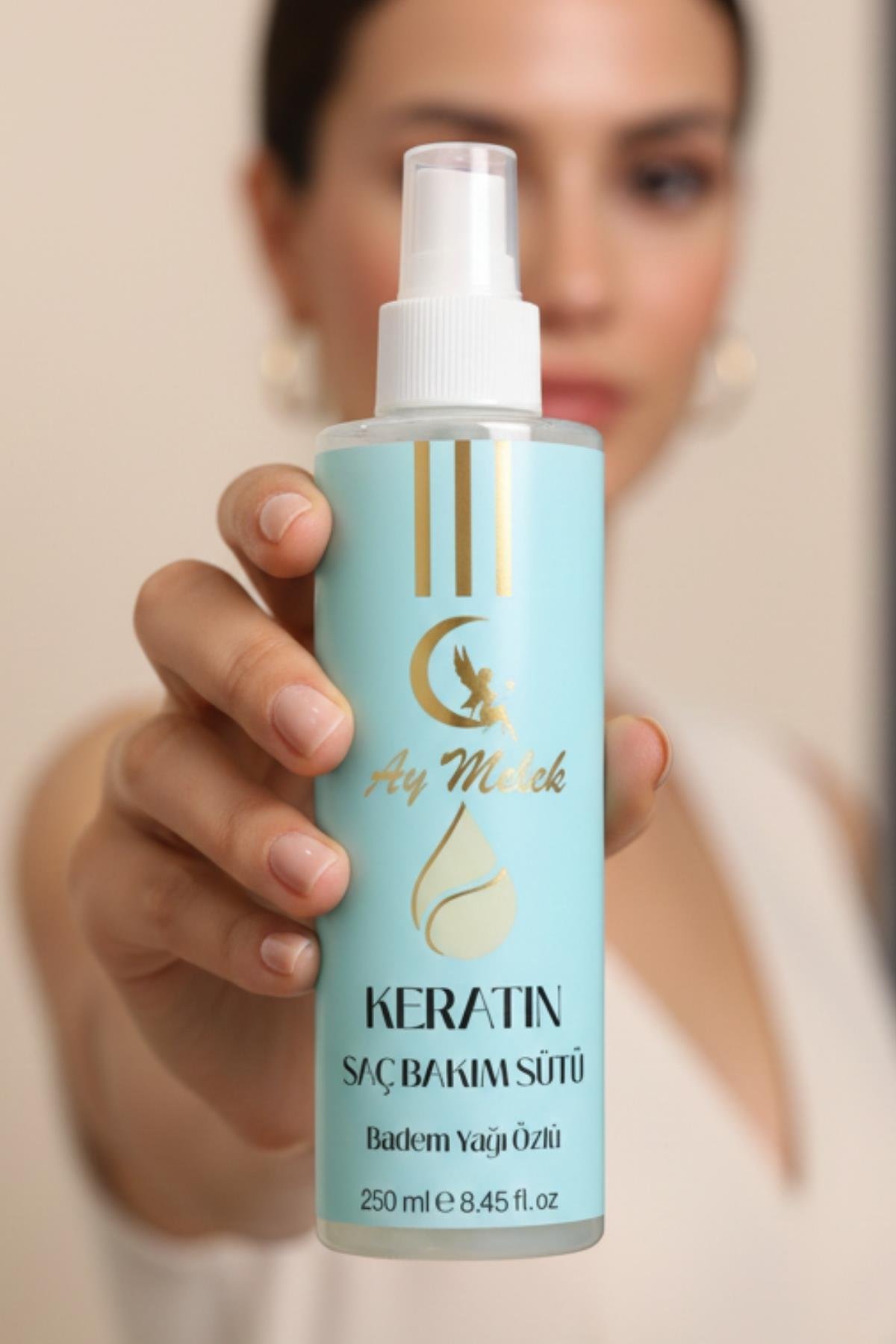  Kadın Keratin Saç Bakım Sütü (Durulanmayan Sprey, Onarıcı,Isı Korumalı) Tüm Saç Tipleri