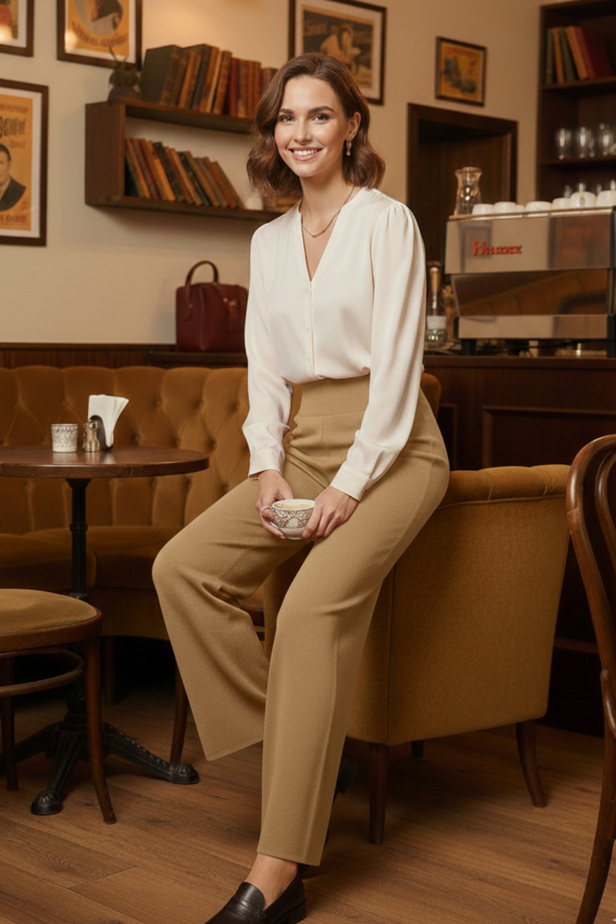  Kadın Triko Dokuma Bol Kesim Geniş Paça Pantolon