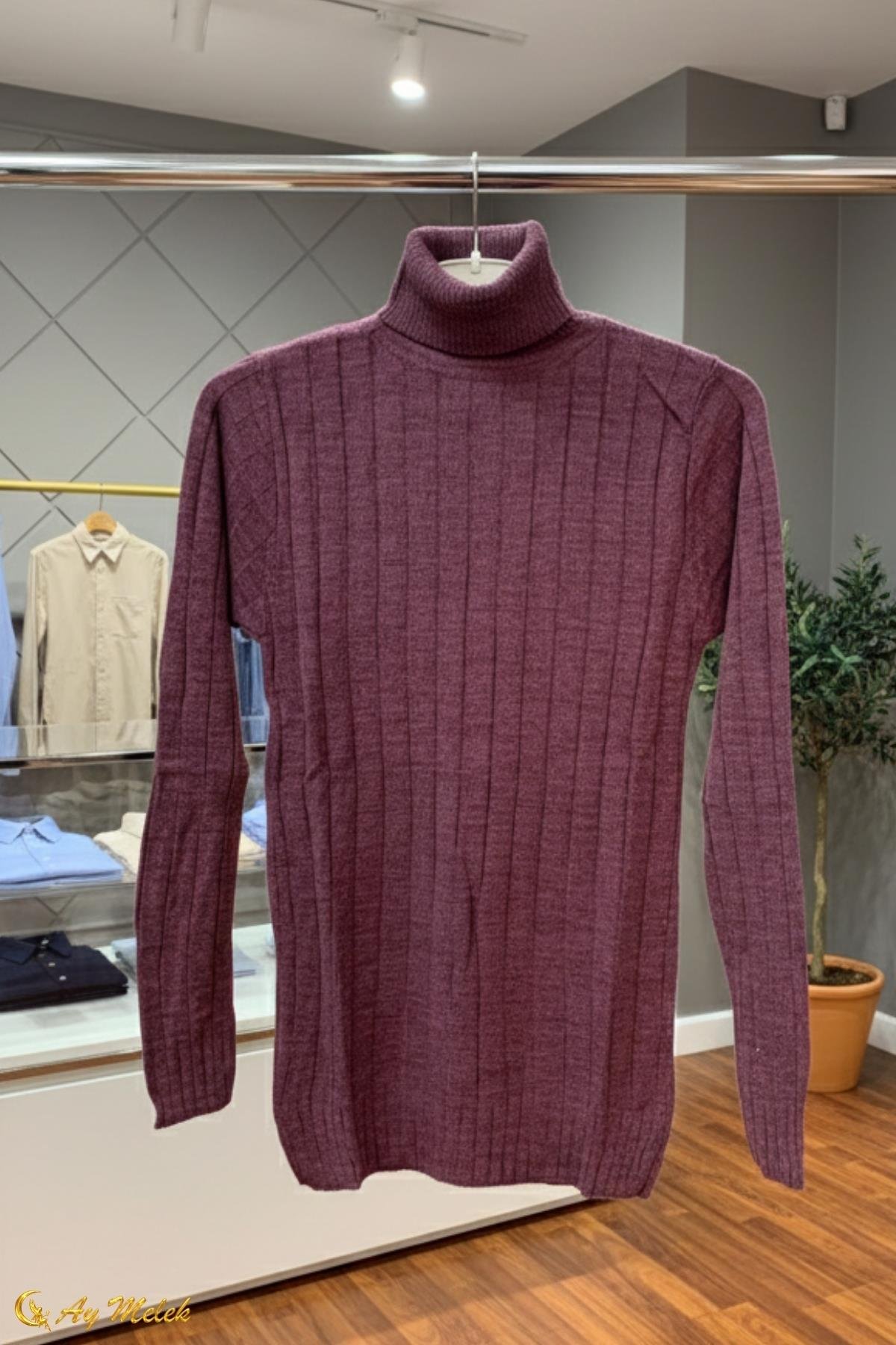  Triko Balıkçı Yaka Kısa Basic Kazak