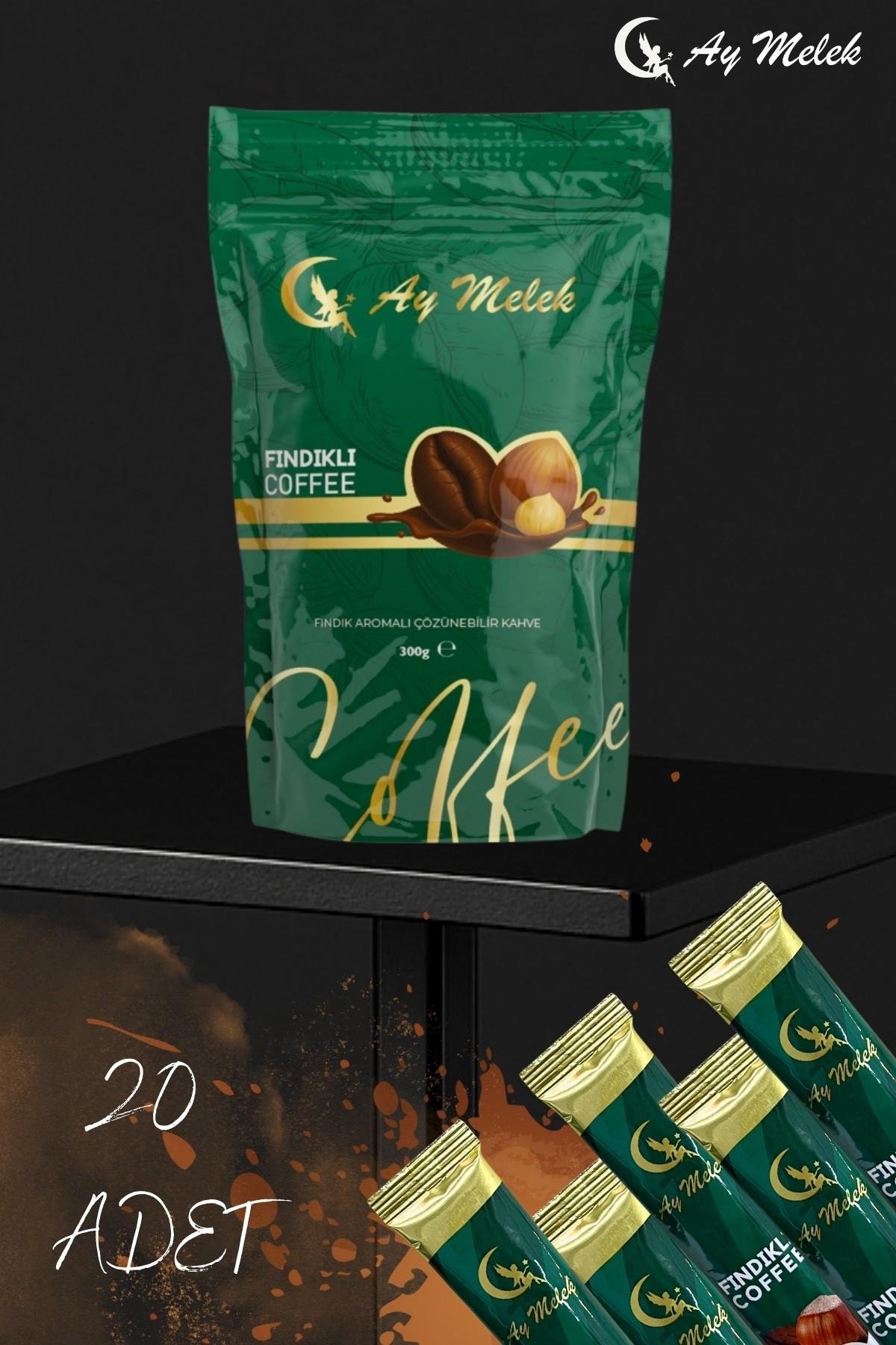 3`ü Bir Arada Fındık Aromalı Tek Kullanımlık 300 gr. Doğal Çözünebilir Hazır Kahve