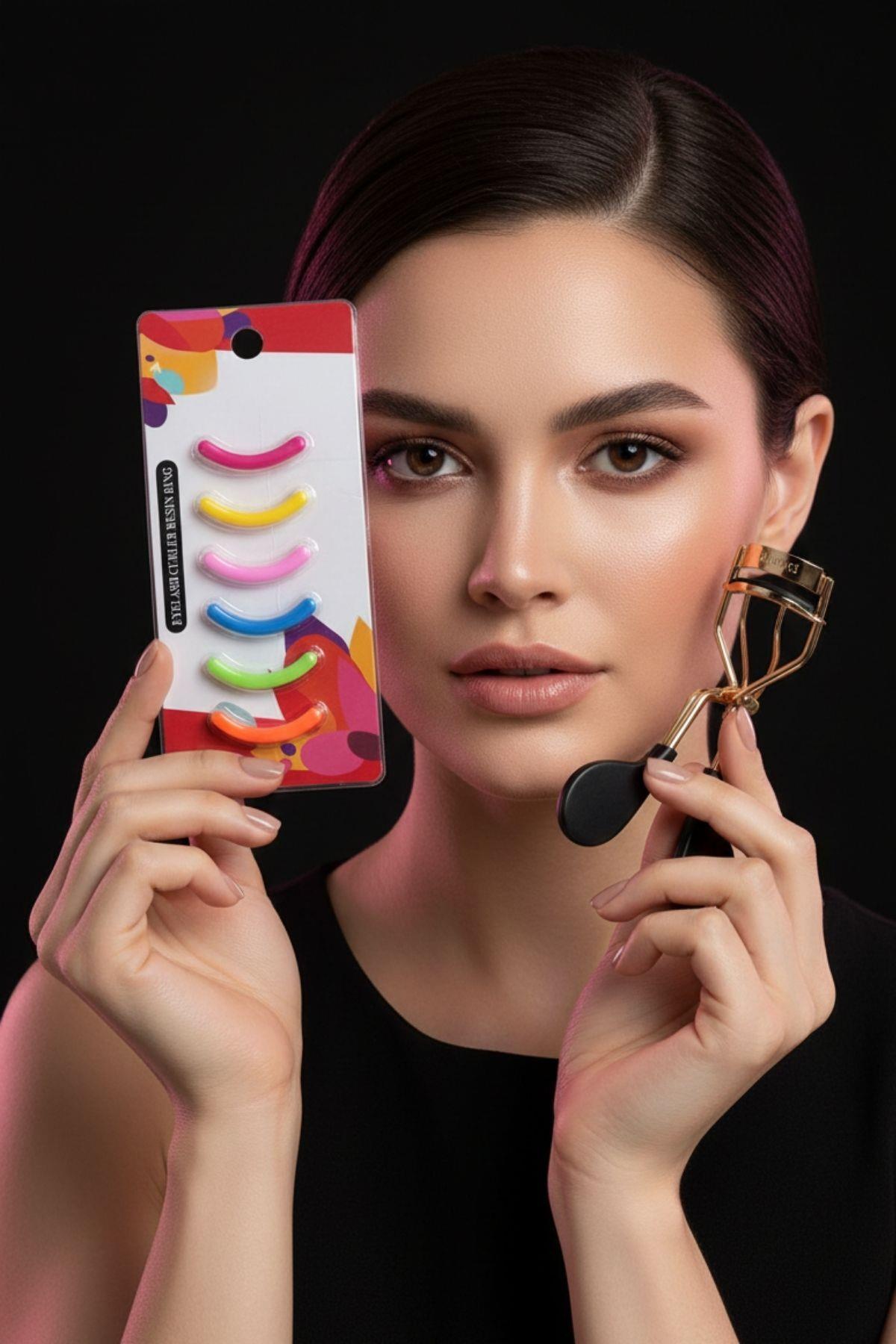 6'lı Kirpik Kıvırıcı Yedeği Kirpik Kıvırma Makası Yedek Lastiği