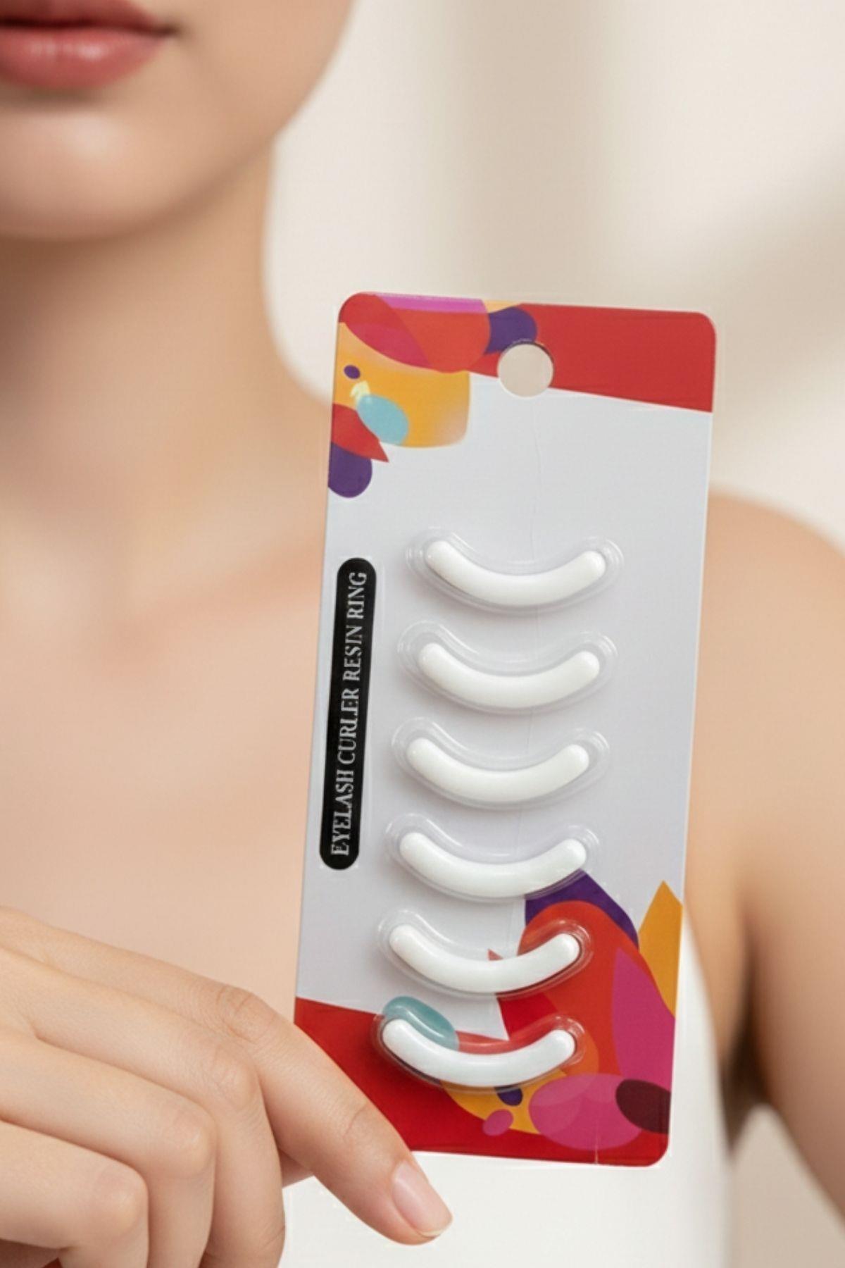 6'lı Kirpik Kıvırıcı Yedeği Kirpik Kıvırma Makası Yedek Lastiği