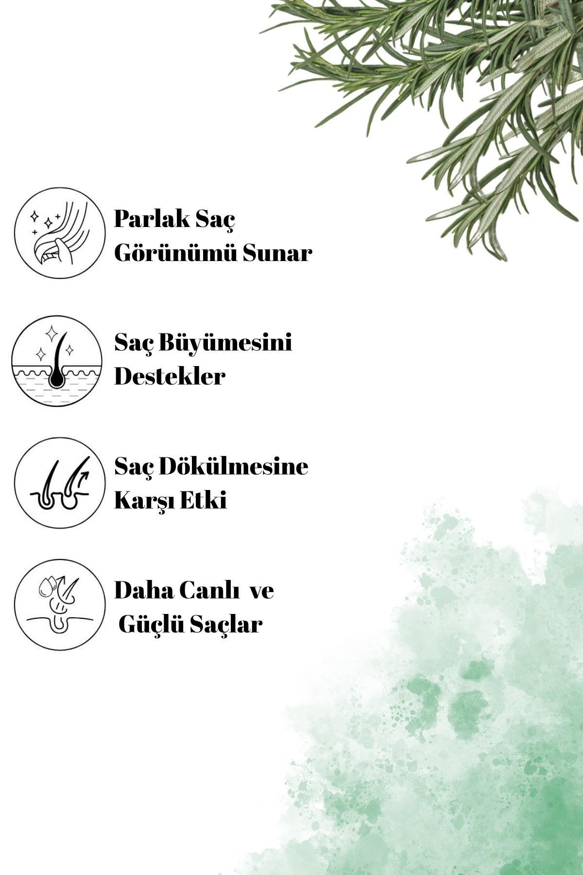 Biberiye Suyu Dökülme Karşıtı ve Saç Uzamasını Destekleyici %100 Doğal Saç Toniği