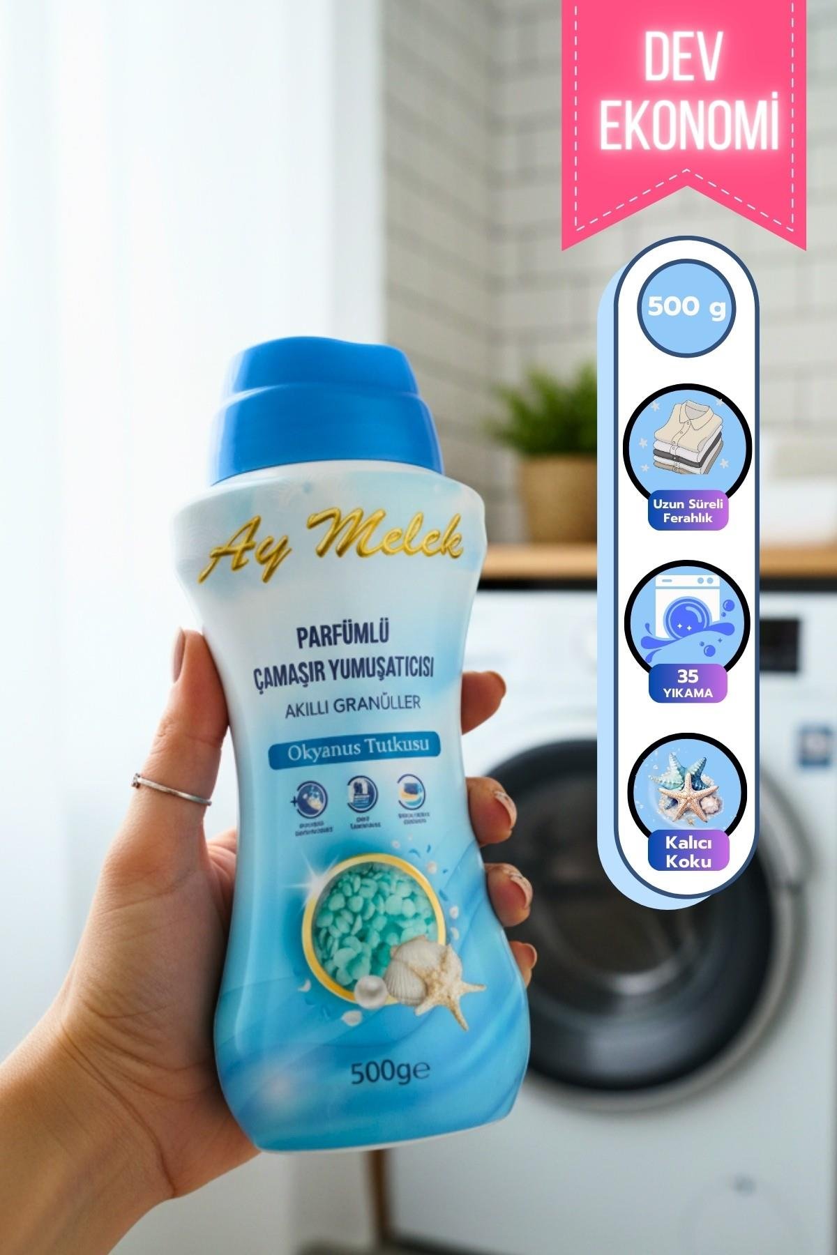 Çamaşır Parfümü 500 gr Çamaşır Yumuşatıcısı Granül Parçacıklı (Okyanus Esintisi)