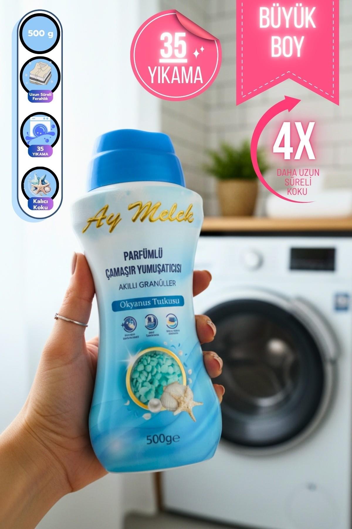 Çamaşır Parfümü 500 gr Çamaşır Yumuşatıcısı Granül Parçacıklı (Okyanus Esintisi)