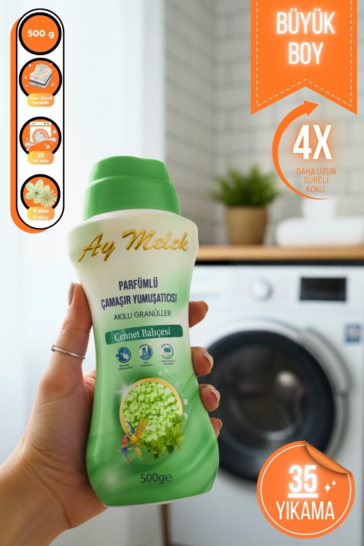 Çamaşır Parfümü 500gr Granül Parçacıklı Çamaşır Yumuşatıcısı (Cennet Bahçesi)