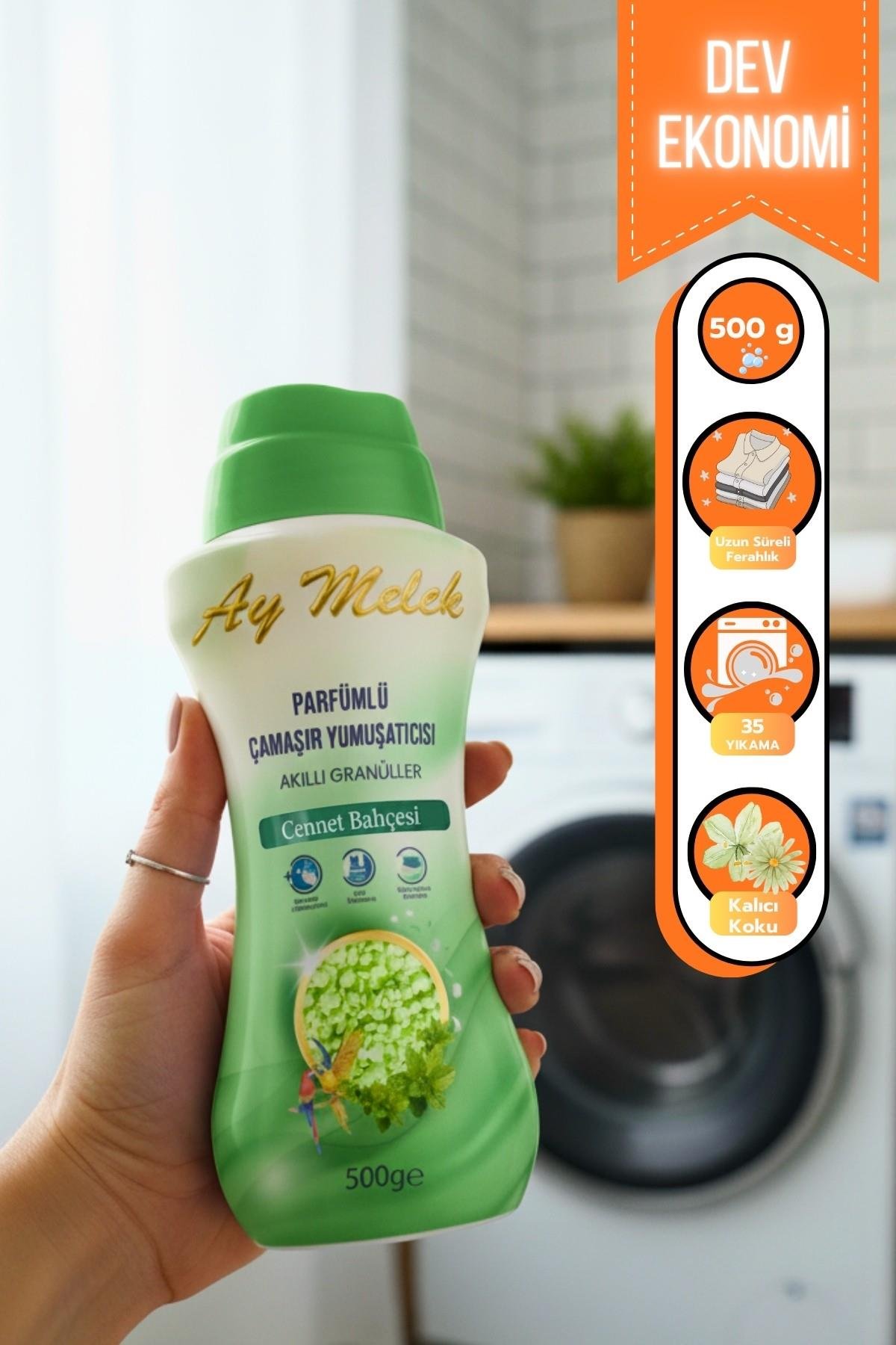 Çamaşır Parfümü 500gr Granül Parçacıklı Çamaşır Yumuşatıcısı (Cennet Bahçesi)