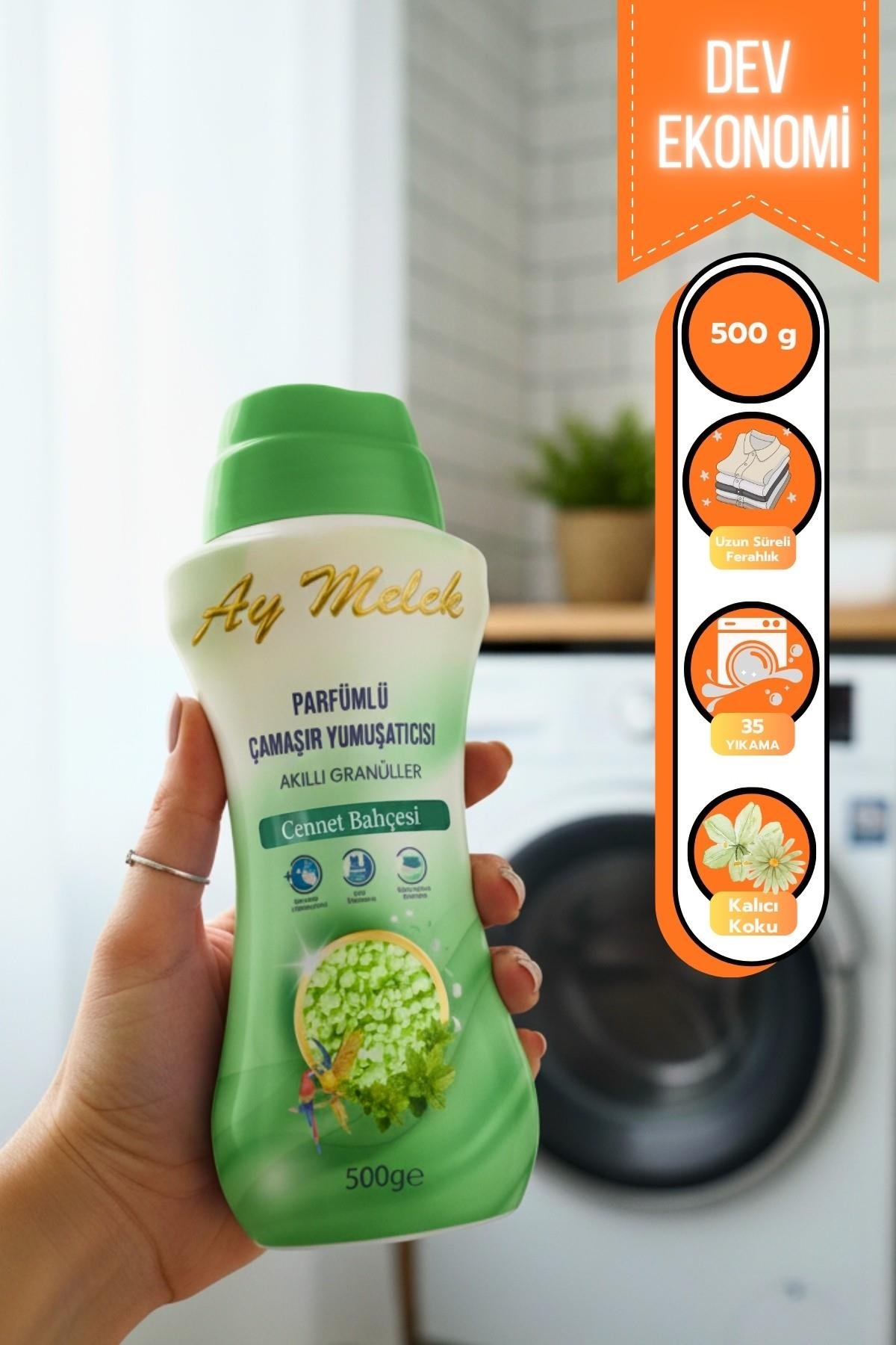 Çamaşır Parfümü 500gr Granül Parçacıklı Çamaşır Yumuşatıcısı (Cennet Bahçesi)