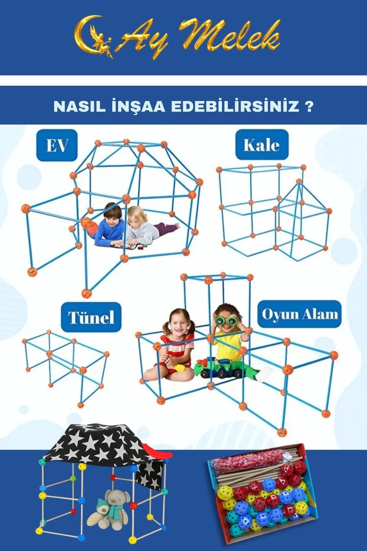 Çocuk Oyun Çadırı Kurulumlu | Eğitici ve Eğlenceli Aktivite Çadırı