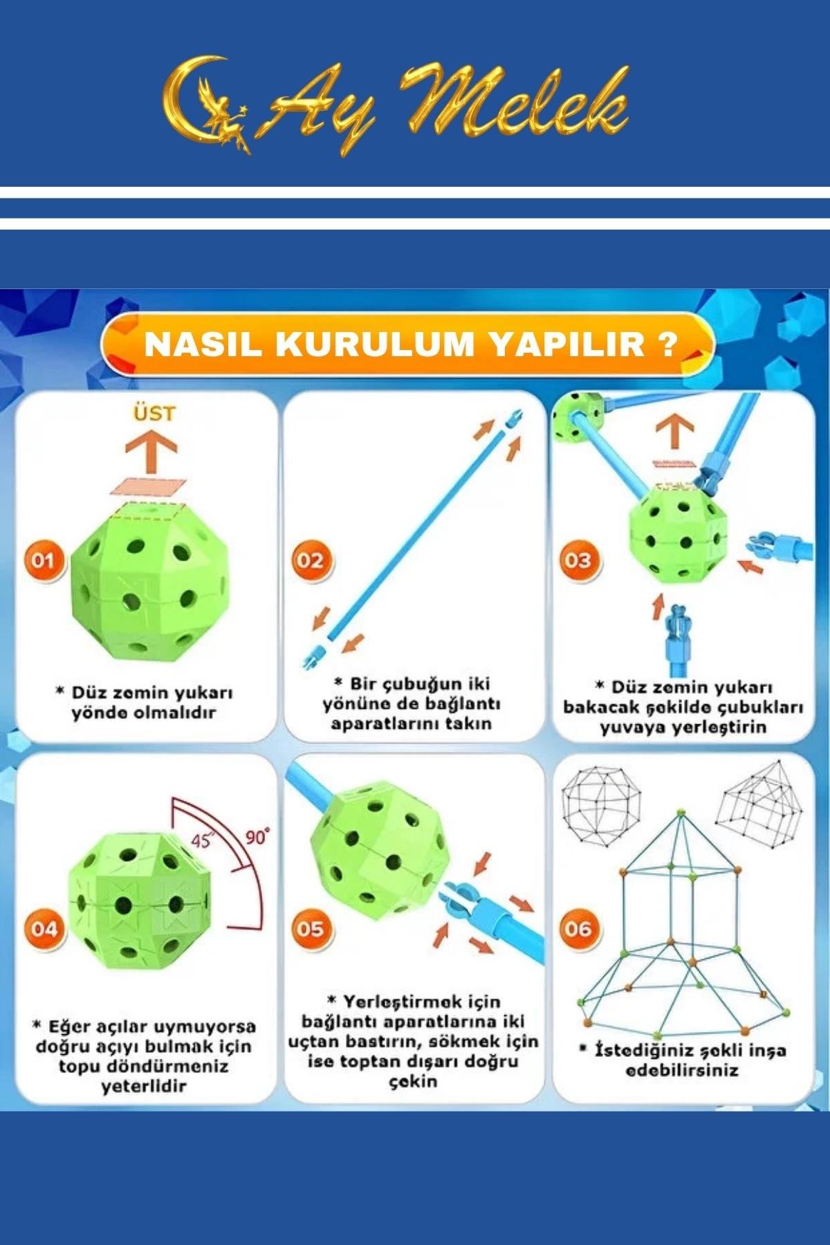 Çocuk Oyun Çadırı Kurulumlu | Eğitici ve Eğlenceli Aktivite Çadırı