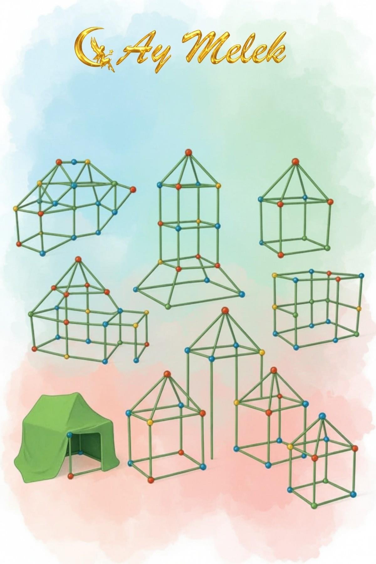 Çocuklar İçin Eğitici Oyun Çadırı | Kurulum Kolay | Geniş Oyun Alanı