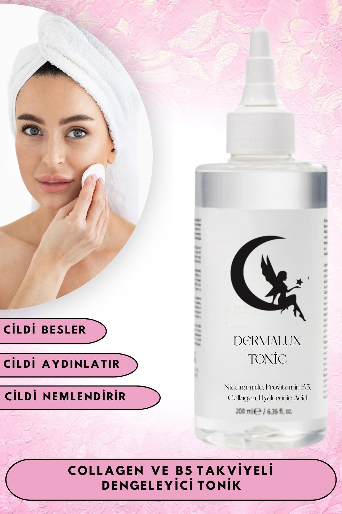 Collagen İçeren Sebum Dengeleyici Tonik - 200 ml (Kolajen ve B5 Takviyeli)