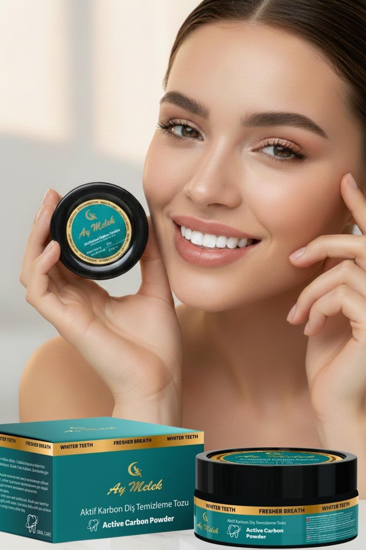 Diş Beyazlatıcı (50 gr) Aktif Karbon Mucize Parıltı Toz 