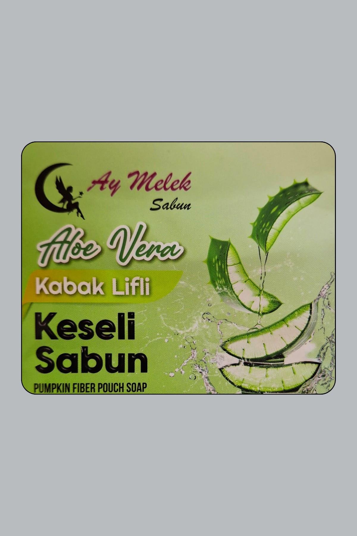 Doğal Kabak Lifli Aloe Vera Sabun Seti Doğal Kabak Lifi Banyo Kesesi - Kabak Lifli Yüz Kesesi