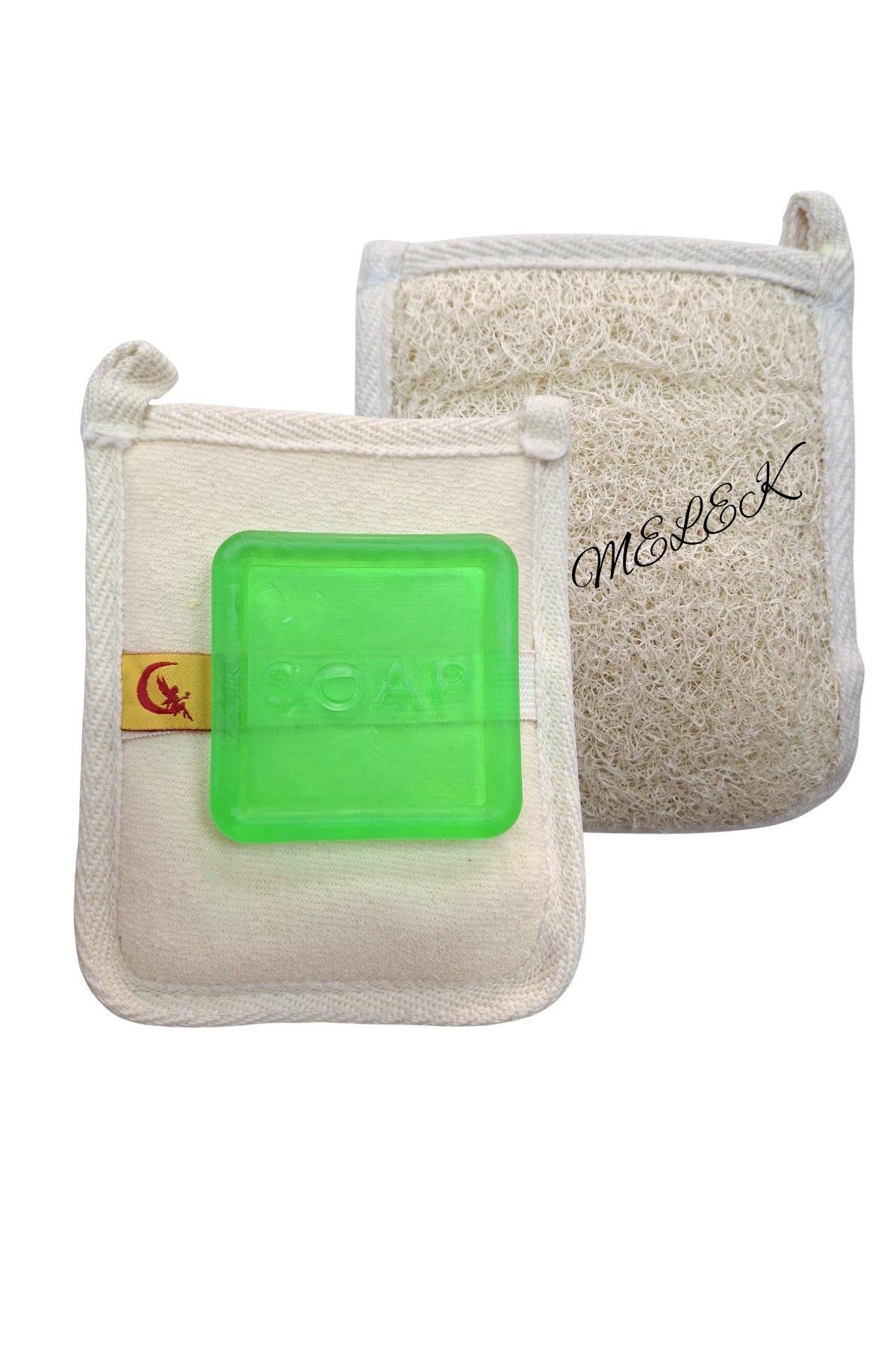 Doğal Kabak Lifli Aloe Vera Sabun Seti Doğal Kabak Lifi Banyo Kesesi - Kabak Lifli Yüz Kesesi