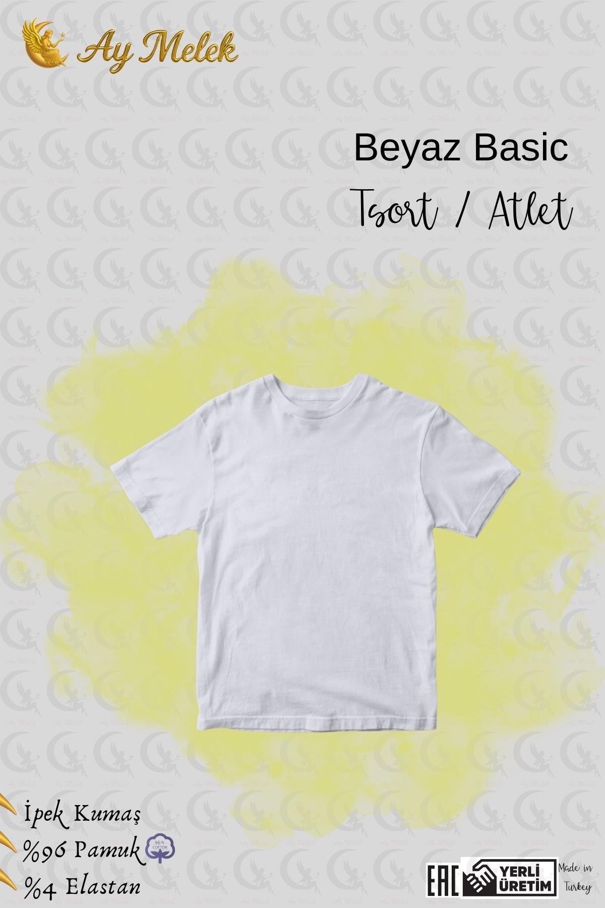 Erkek Çocuk Kalın Askılı Atlet / Tişört Organik Pamuklu Oval Yaka