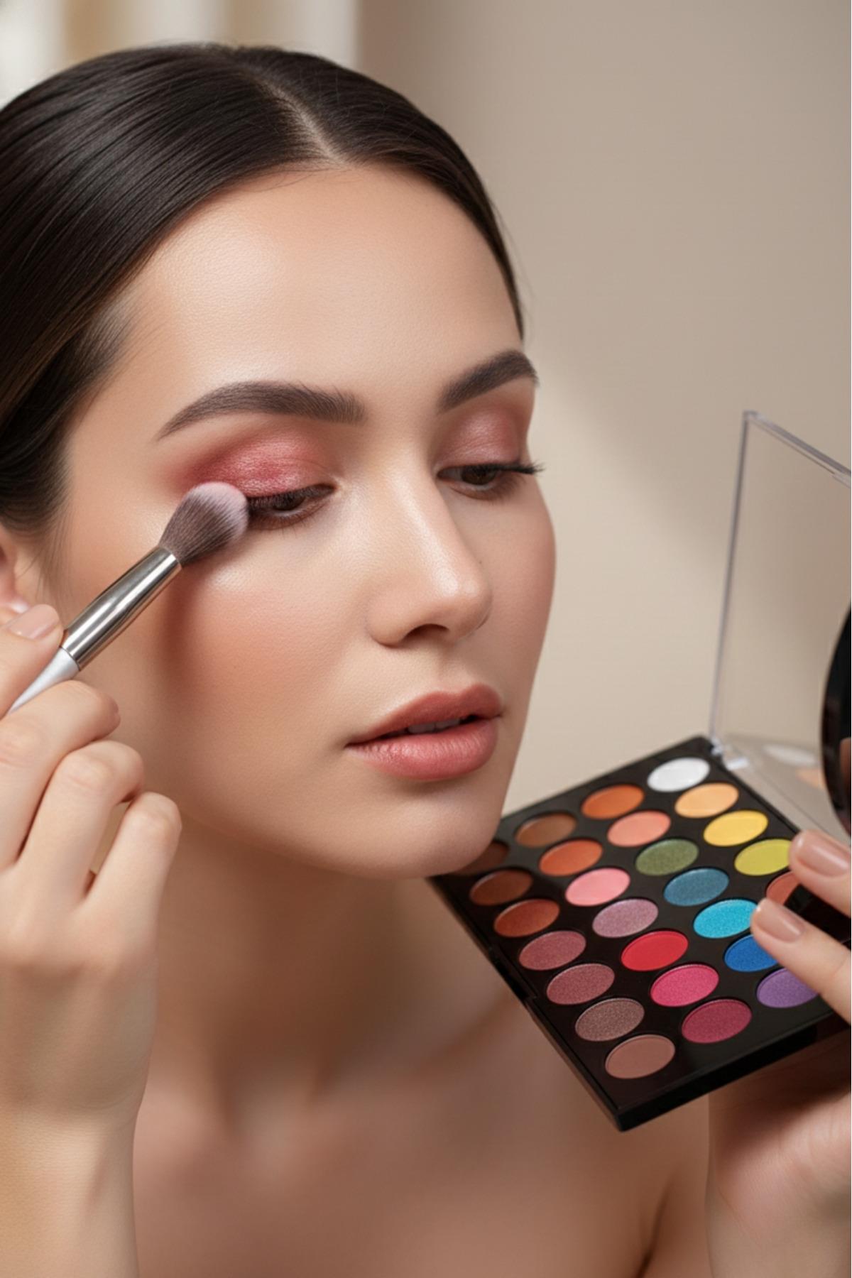 Kadın 28'li Neon Renkli Göz Far Paleti