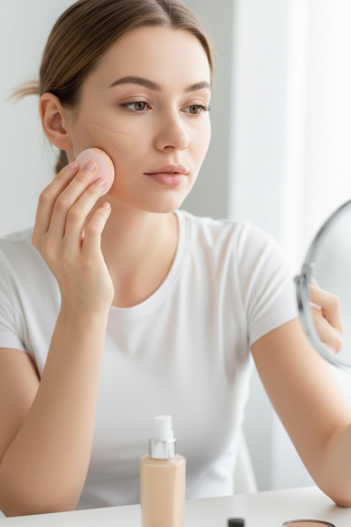 Kadın 4'lü Pembe Tonları Kutulu Standlı Makyaj Süngeri Seti