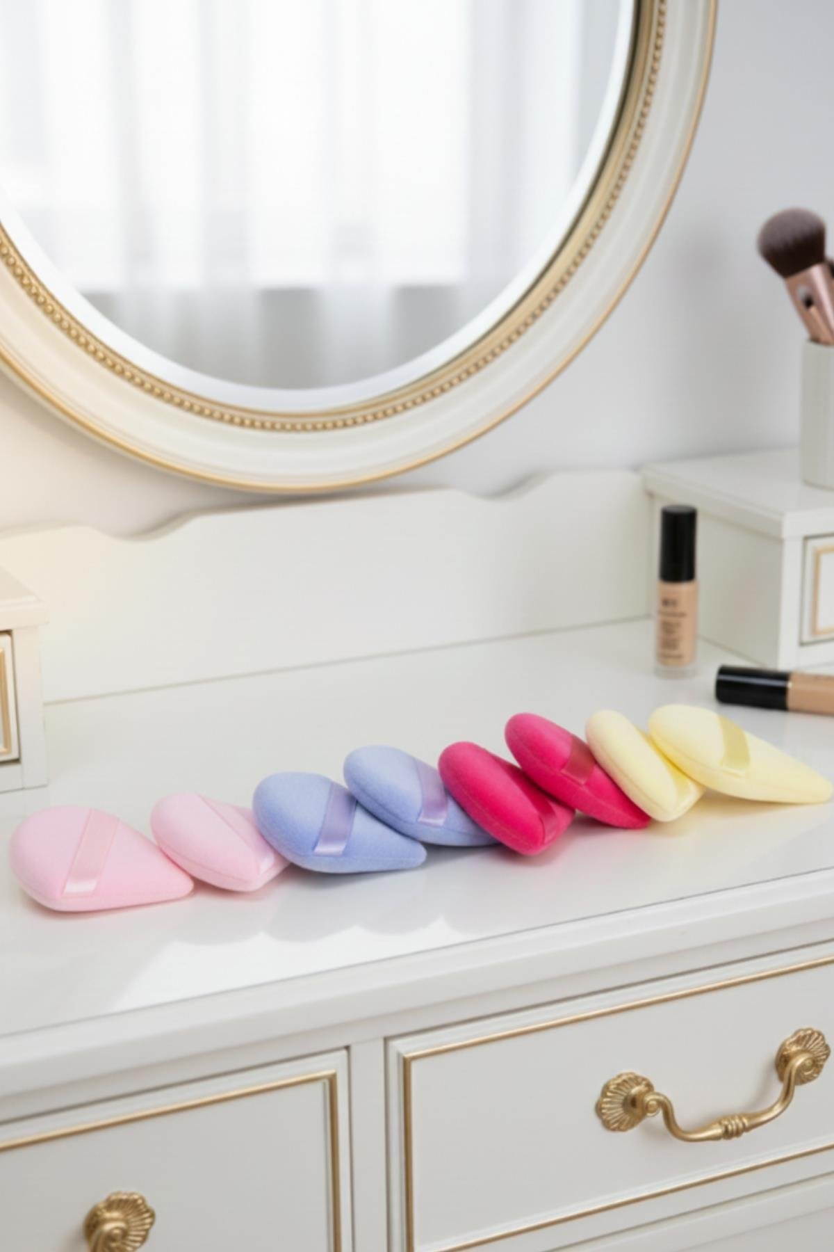 Kadın 8`li Professionel Pudra Fondöten Bb Krem Uygulama Süngeri