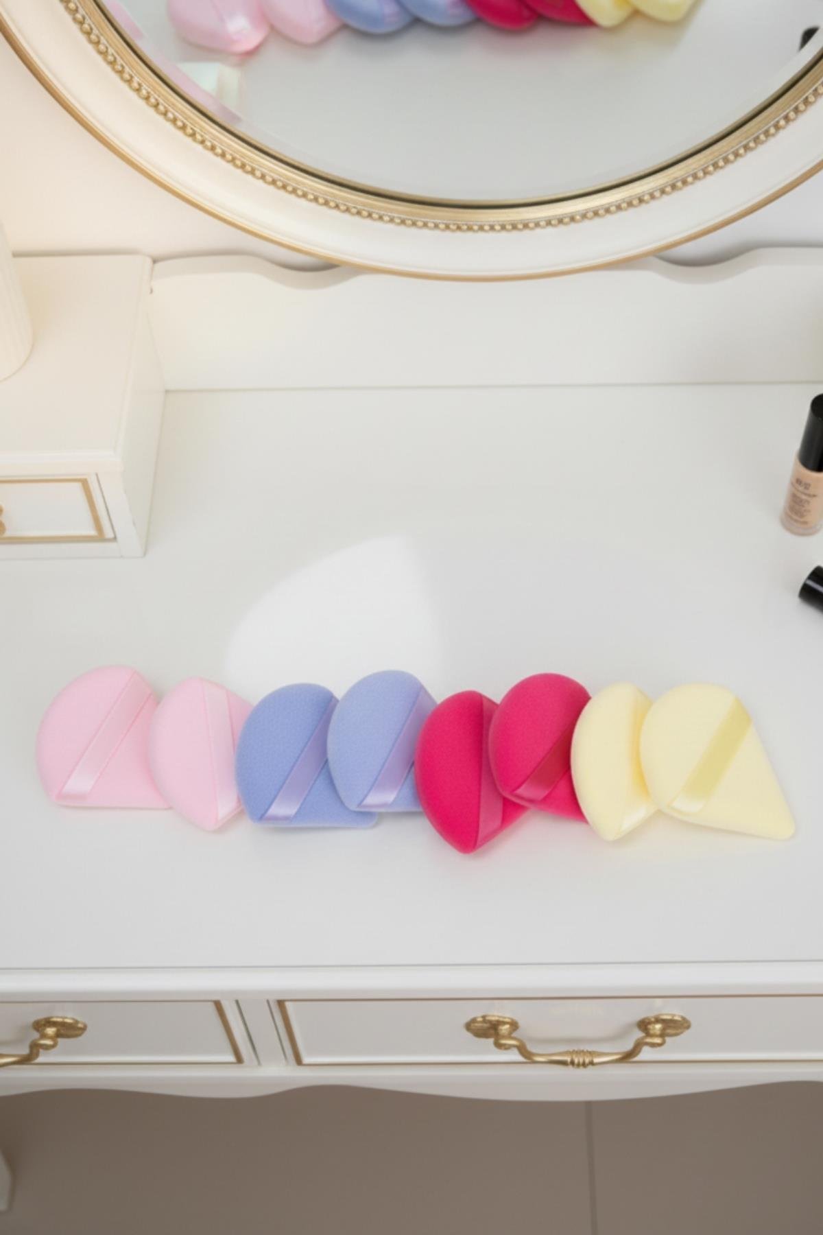 Kadın 8`li Professionel Pudra Fondöten Bb Krem Uygulama Süngeri