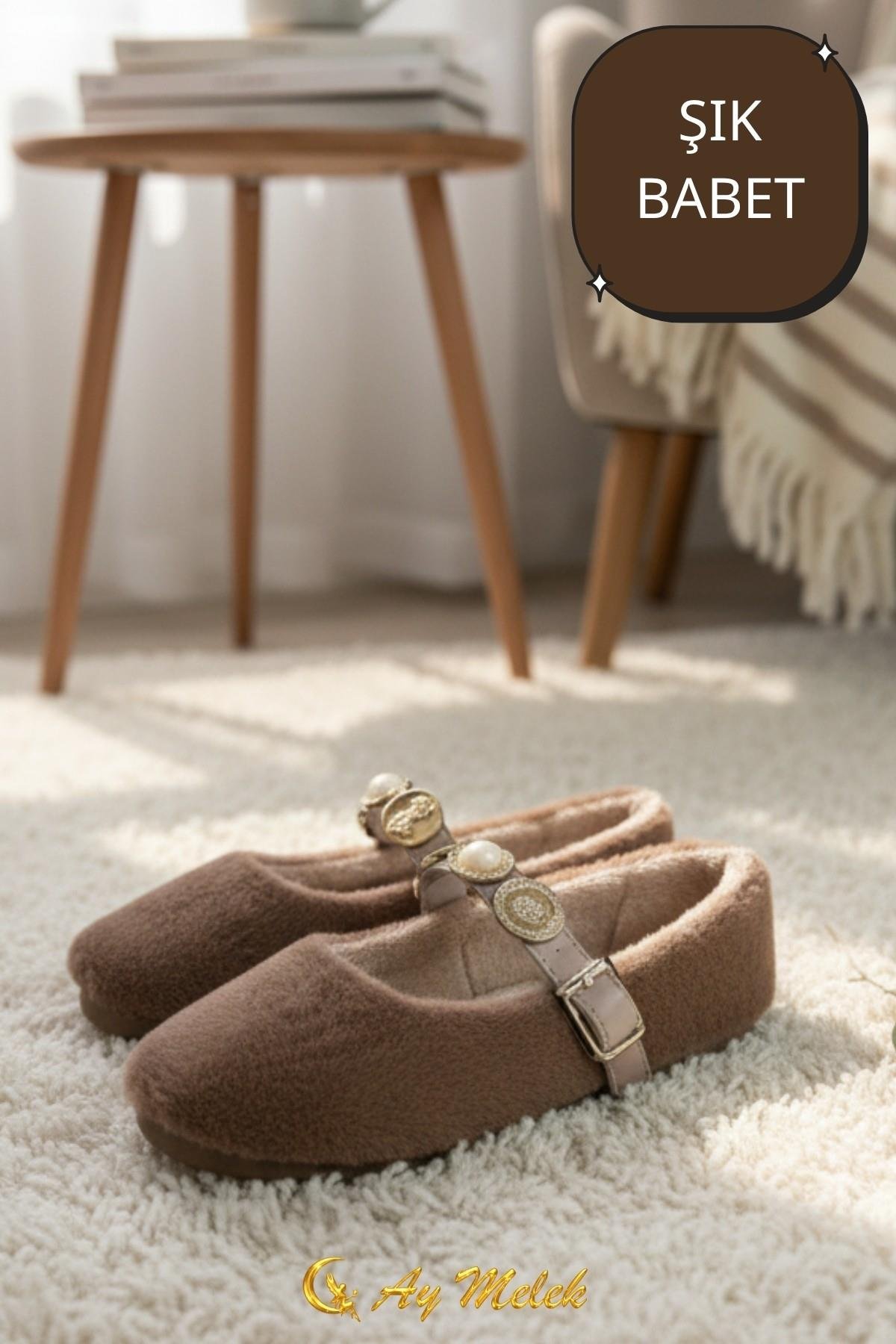 Kadın Babet Ev Ayakkabısı Ofis İş Günlük Şık Rahat Ayakkabı