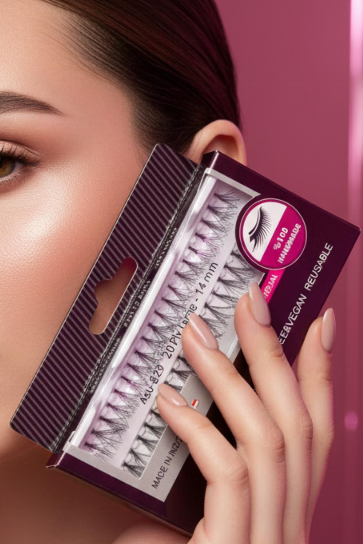 Kadın doğal Görünümlü Takma Kirpik