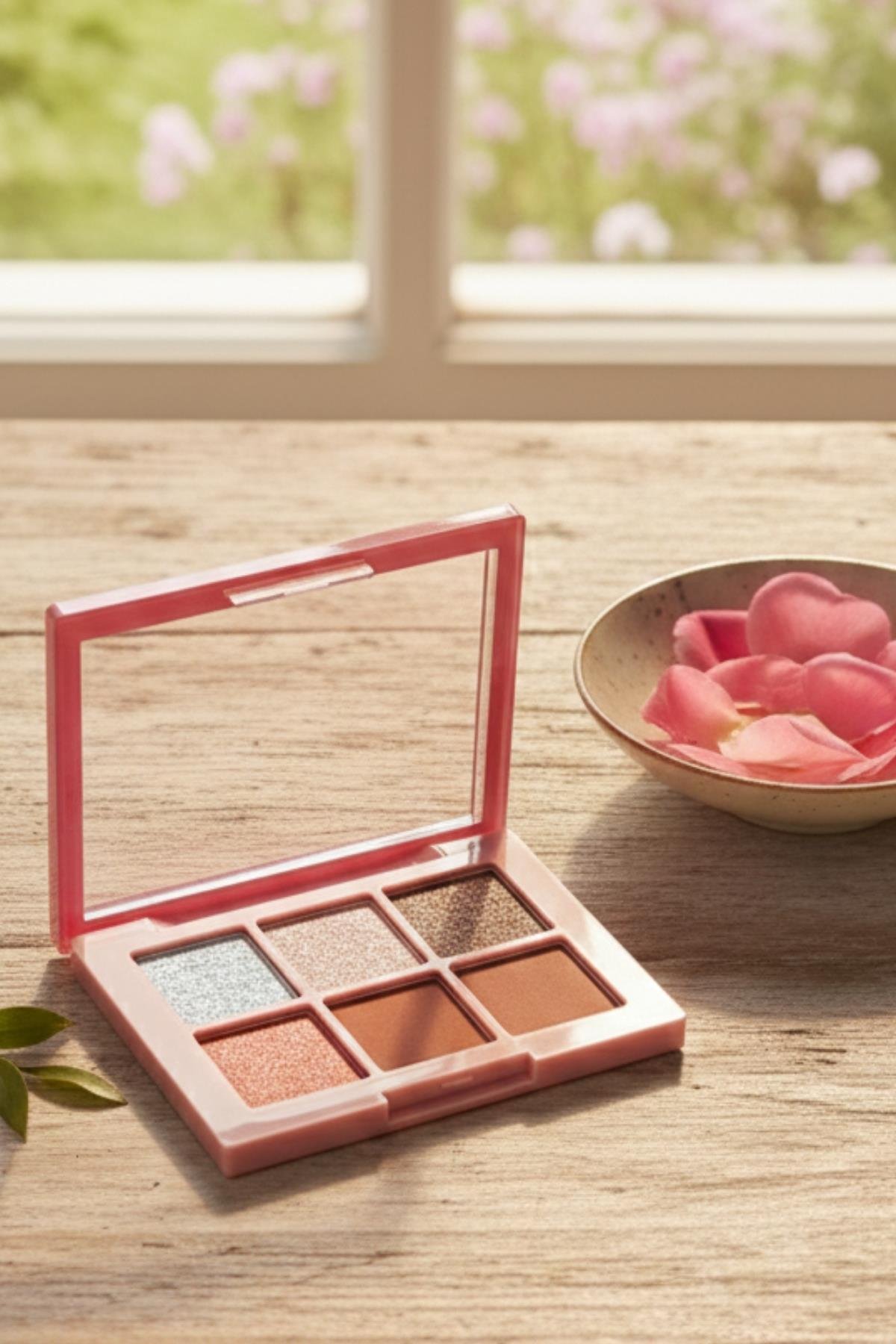 Kadın Kozmetik 6`lı Simli Soft Renkli Göz Far Paleti