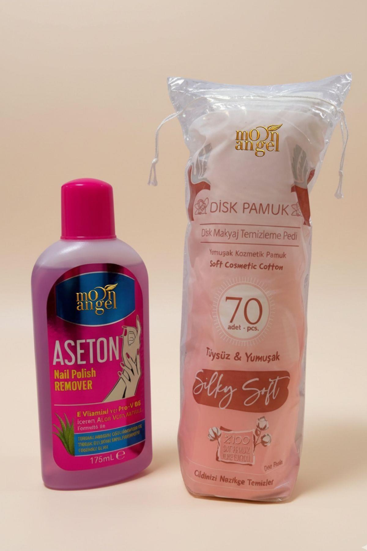 Kadın Oje Aseton ve Pamuk Seti