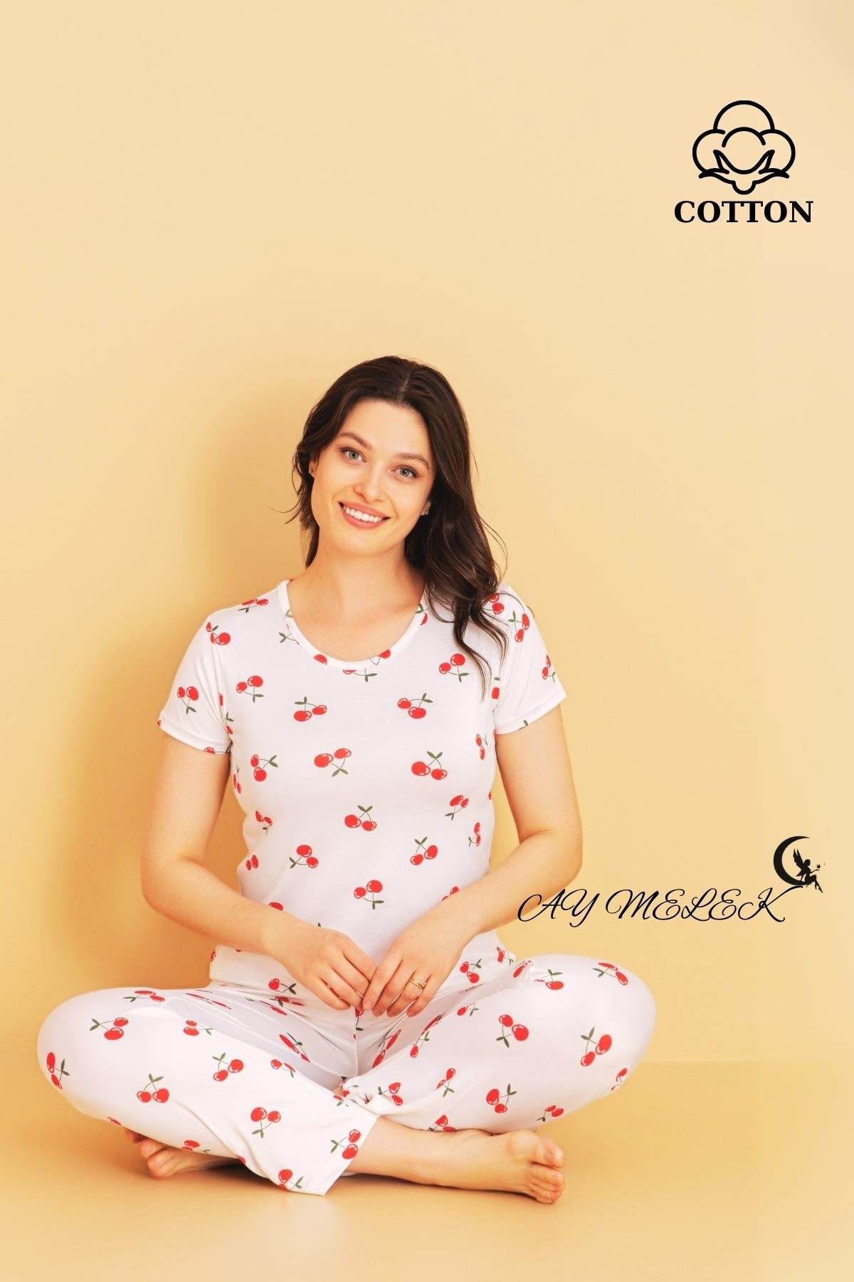 Kadın Pijama Takımı Pamuklu Lüx Pijama Seti