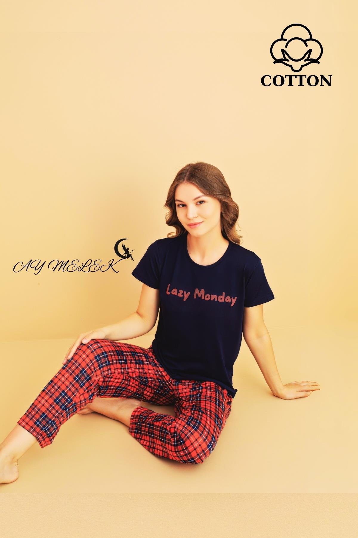 Kadın Pijama Takımı Pamuklu Lüx Pijama Seti