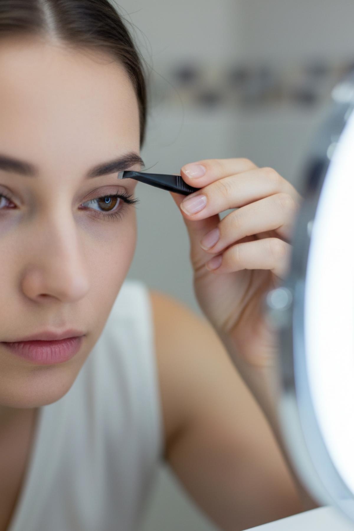 Kadın Profesyonel Paslanmaz Kaş Cımbızı