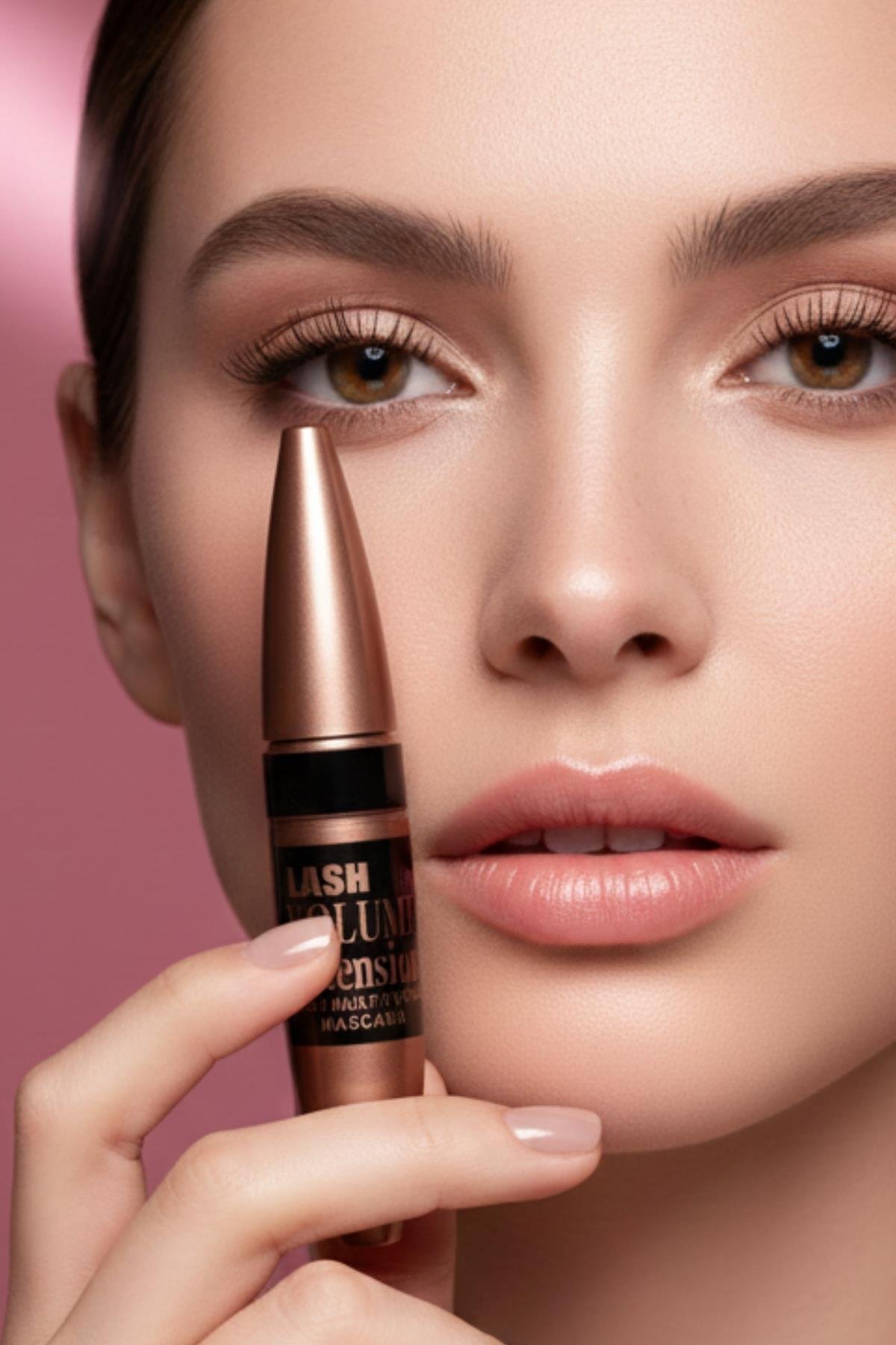 Kadın Rimel Dolgun Kirpik, Kıvrım ve Hacim Verici Kalıcı Etkili Siyah Maskara