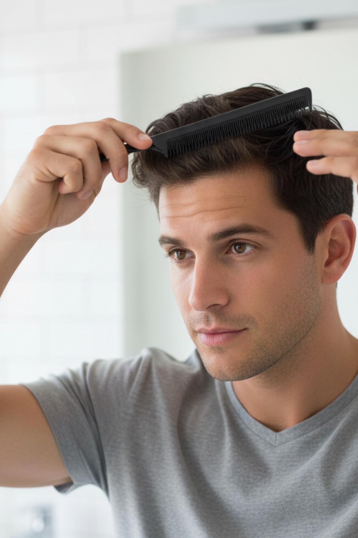 Kadın Saç Ayırma Tarağı ve Krepe Şiş Tarak