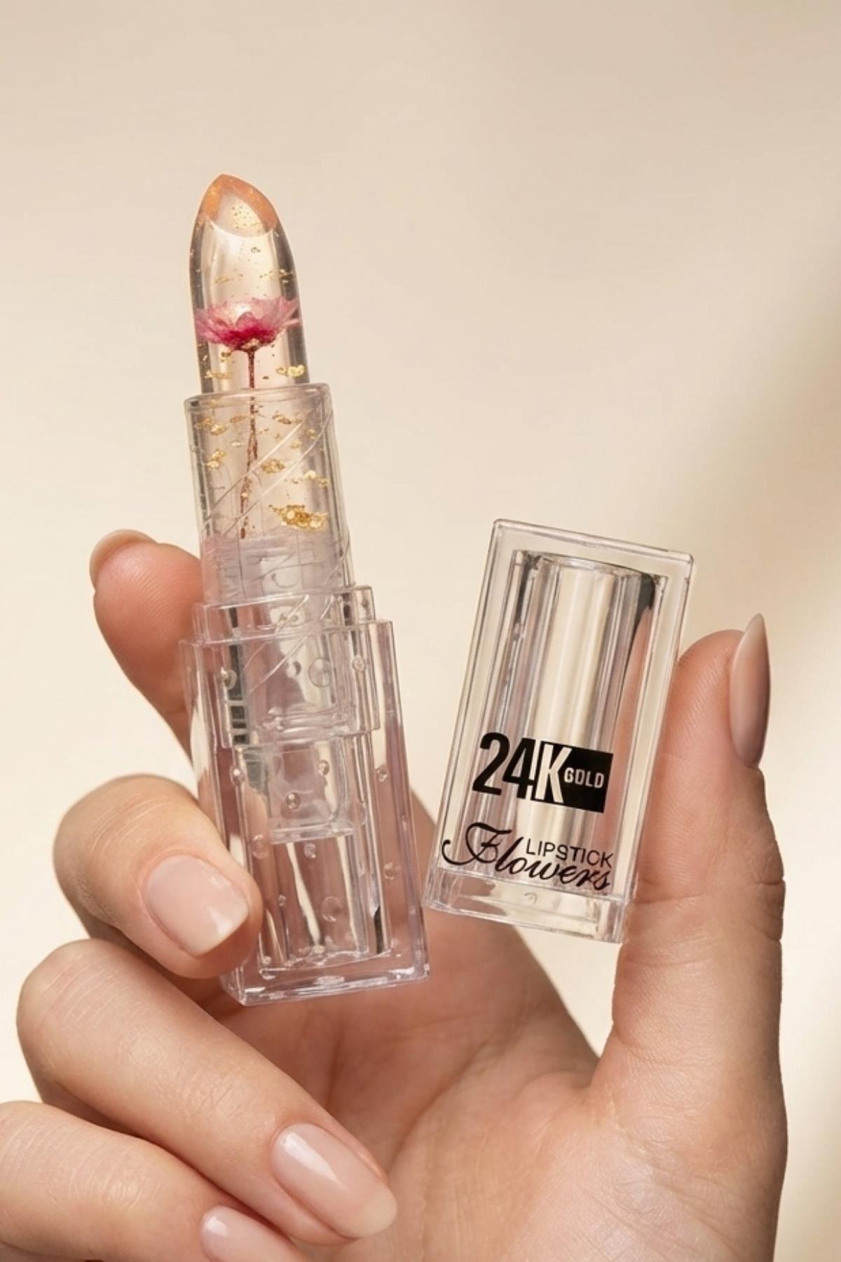 Kadın Sihirli Ruj Renk Değiştiren 24 Saat Kalıcı Ruj Pembe