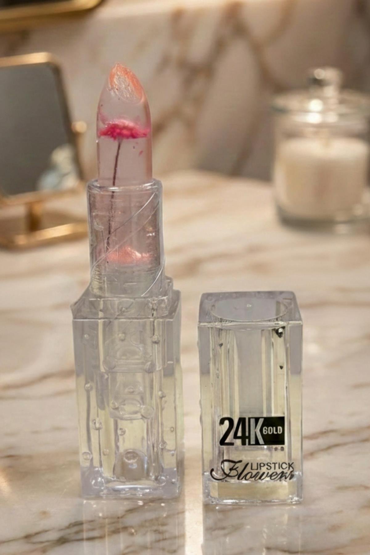 Kadın Sihirli Ruj Renk Değiştiren 24 Saat Kalıcı Ruj Pembe