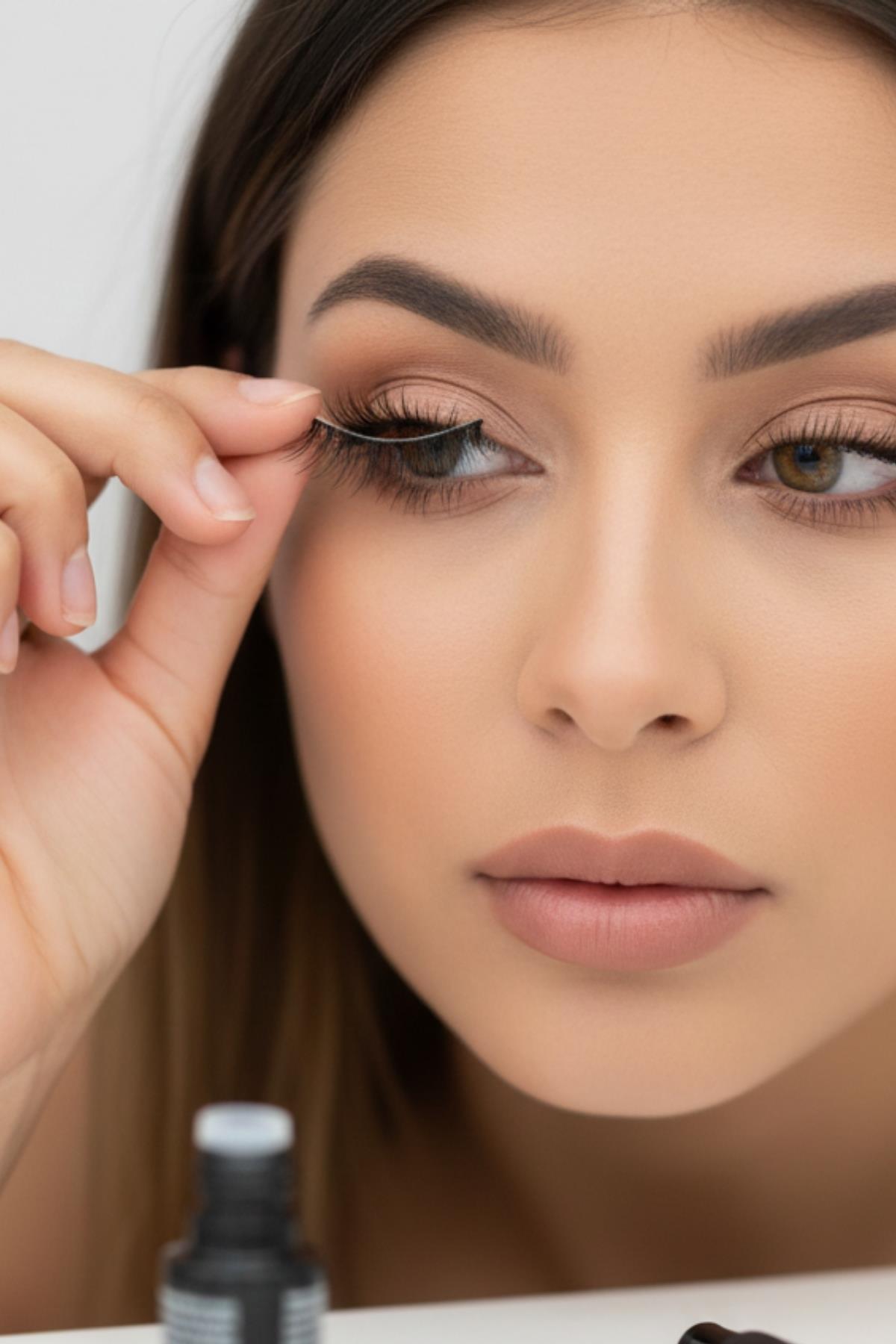 Kadın Takma Kirpik Doğal Hafif Tekrar Kullanılabilir Kirpik