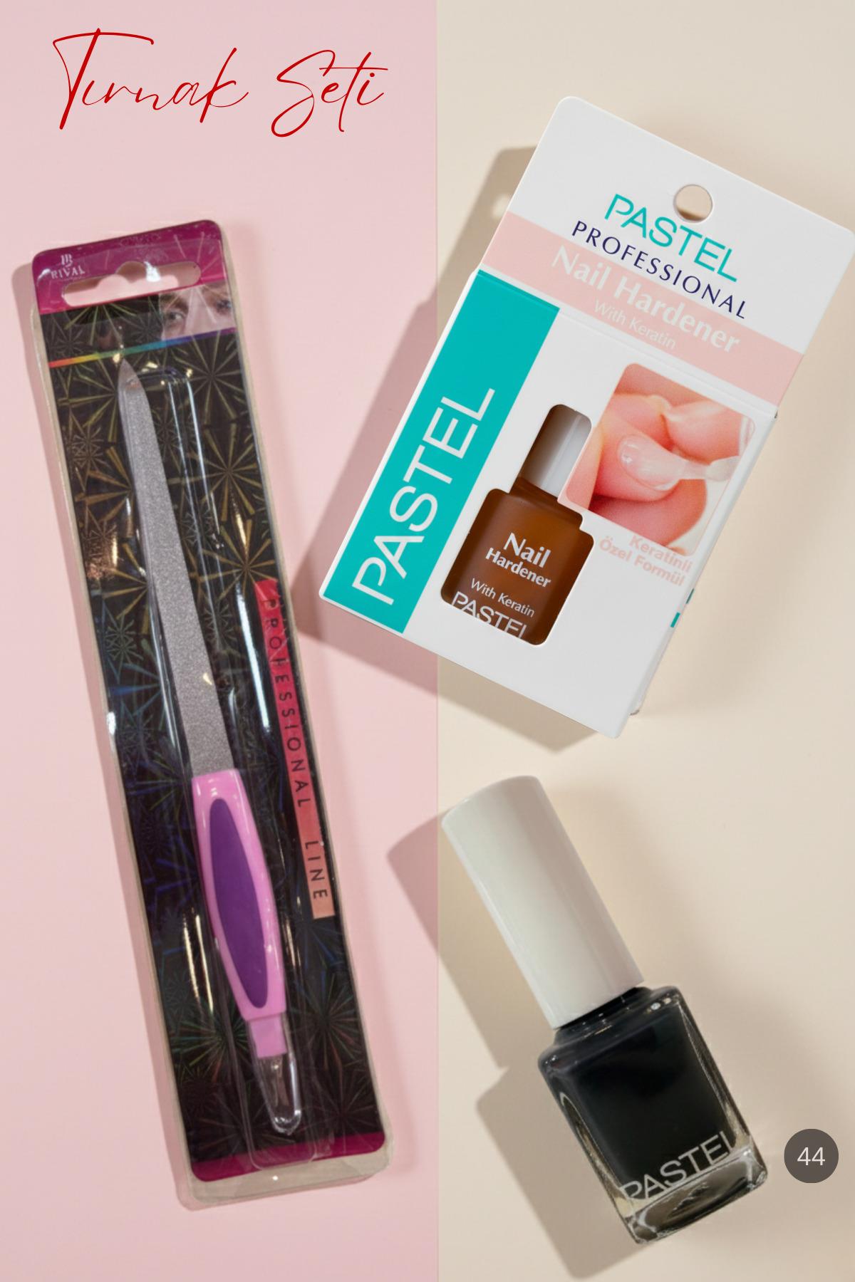 Kadın Tırnak Bakımı (Oje+Tırnak Bakım Yağı+ Çift Yönlü Törpü) 3`lü Set