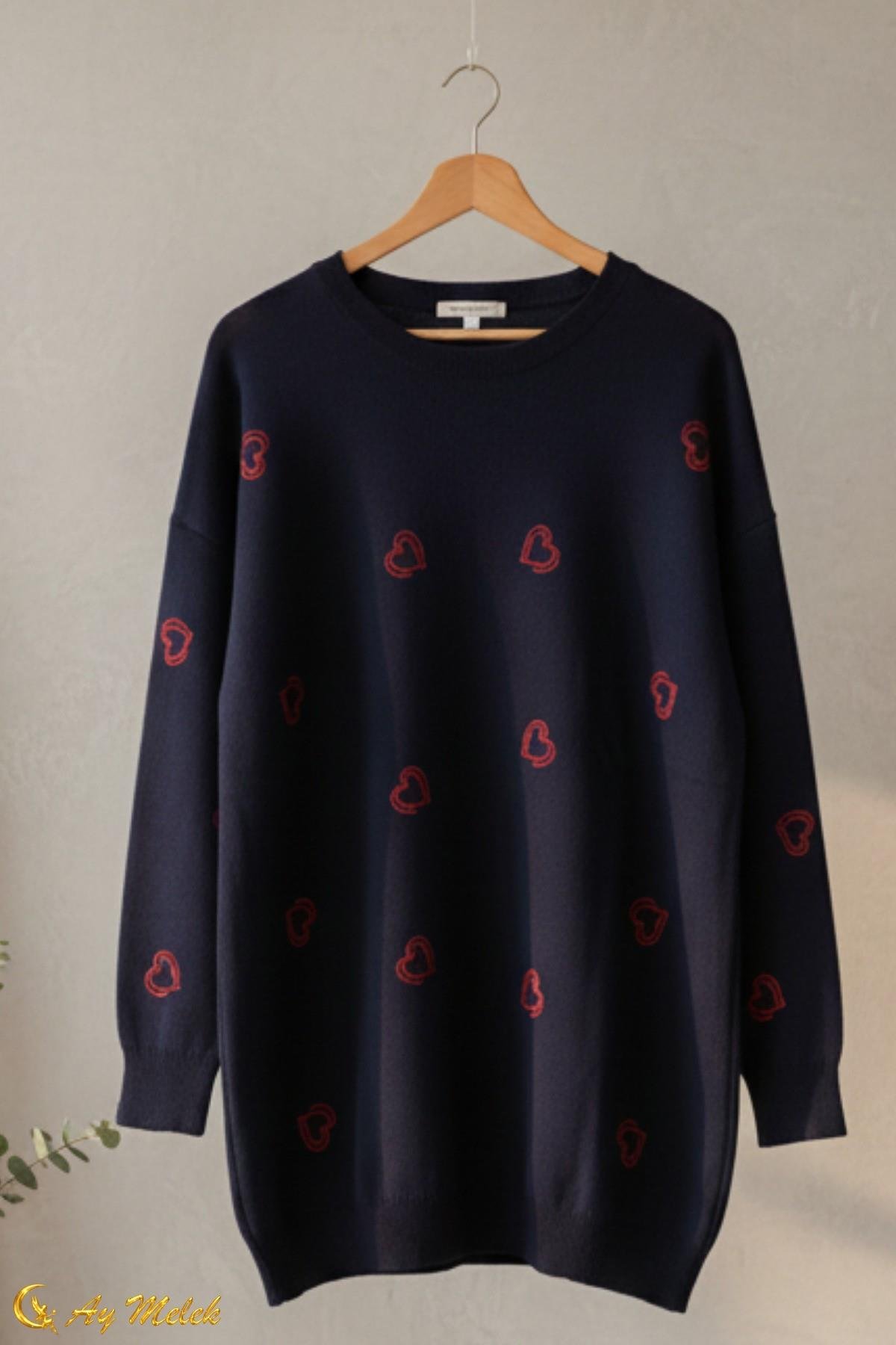 Kadın Triko Kazak Yumuşak Dokulu Bisiklet Yaka Kazak