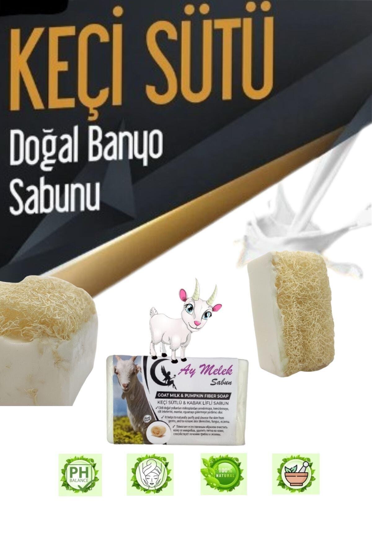 Keçi Sütü Özlü Doğal Kabak Lifli Güzellik Sabunu Cilt Kırışıklık Önleyici Etkili