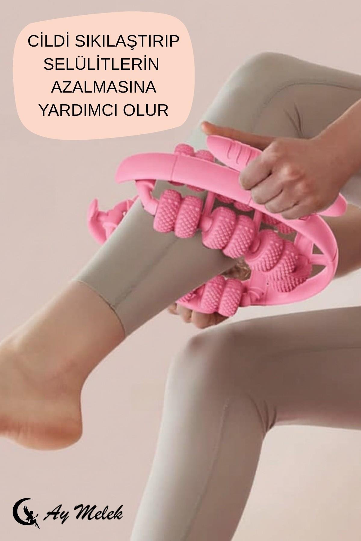 Masaj Aleti (18 Tekerlekli) Ayak Bacak Kol Boyun Selülit Karşıtı Manuel Masaj Silindiri