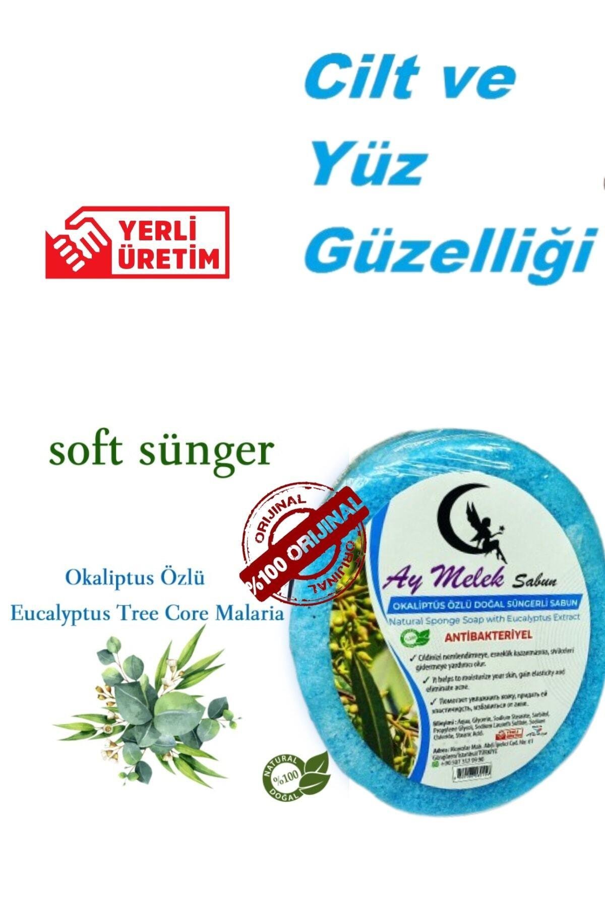 Okaliptüs Özlü Süngerli Doğal Güzellik Sabunu Cilt Kırışıklık Önleyici Etkili