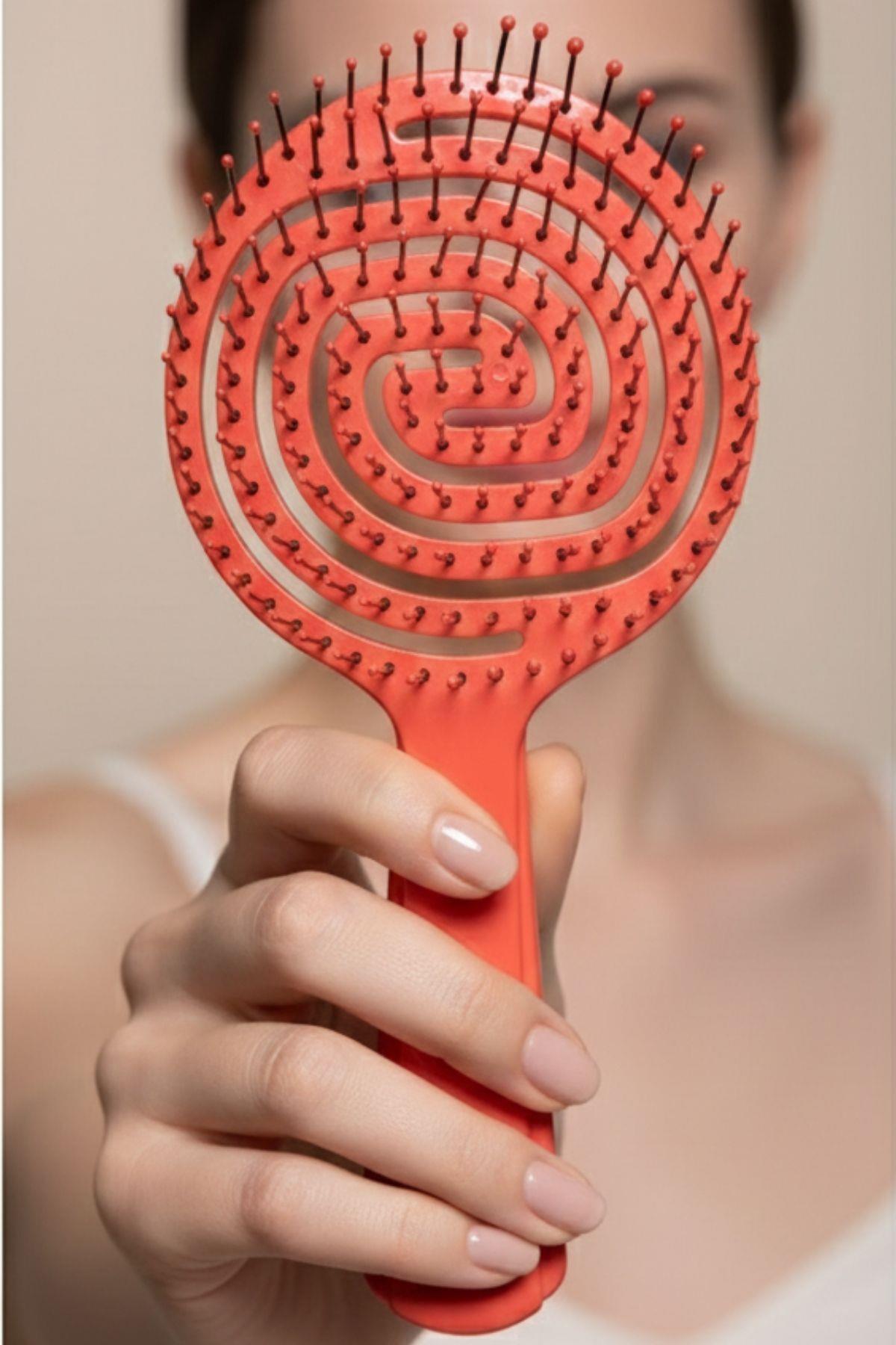 Saç Fırçası ve Tarak Pro Üç Boyutlu Oval Saç Fırçası