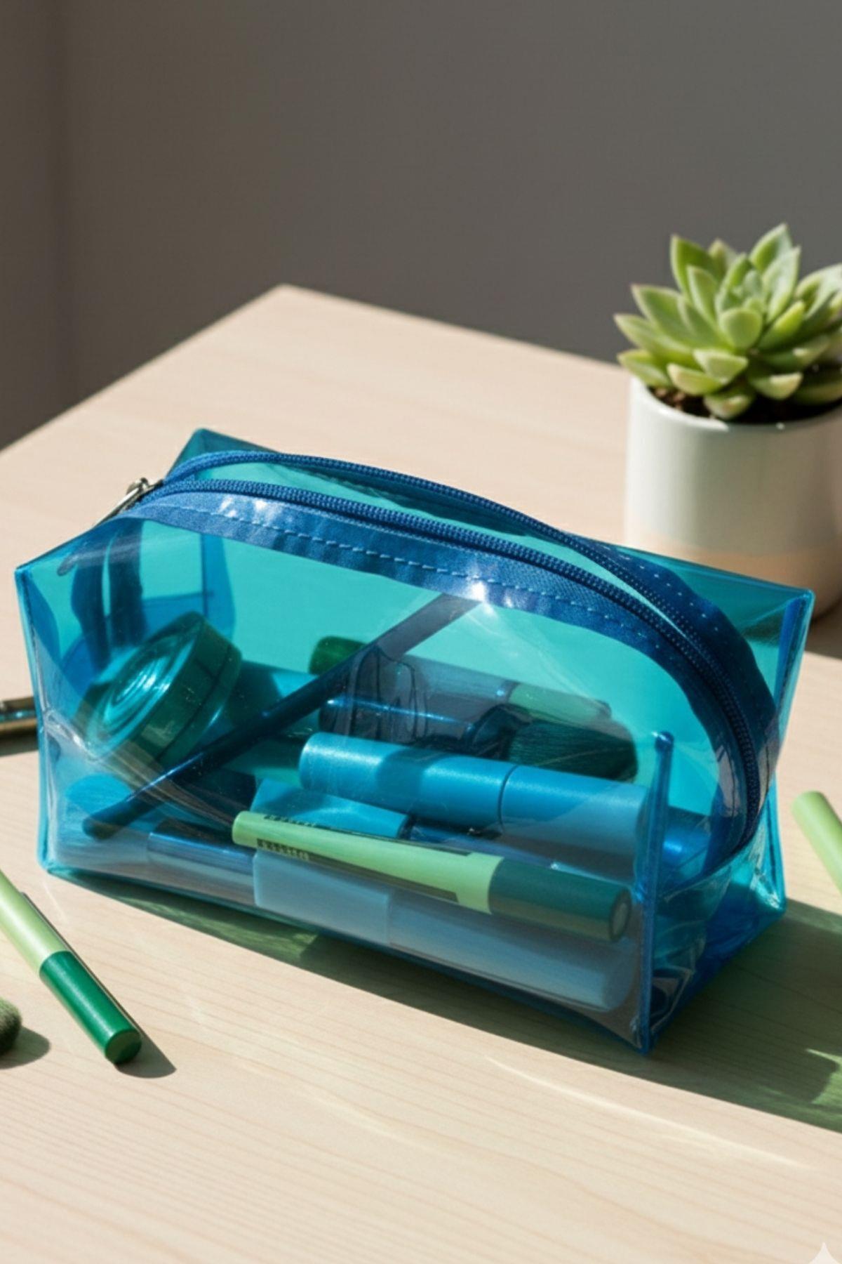 Su Geçirmez Pvc Makyaj ve Organizer Düzenleyici Seyahat Çantası