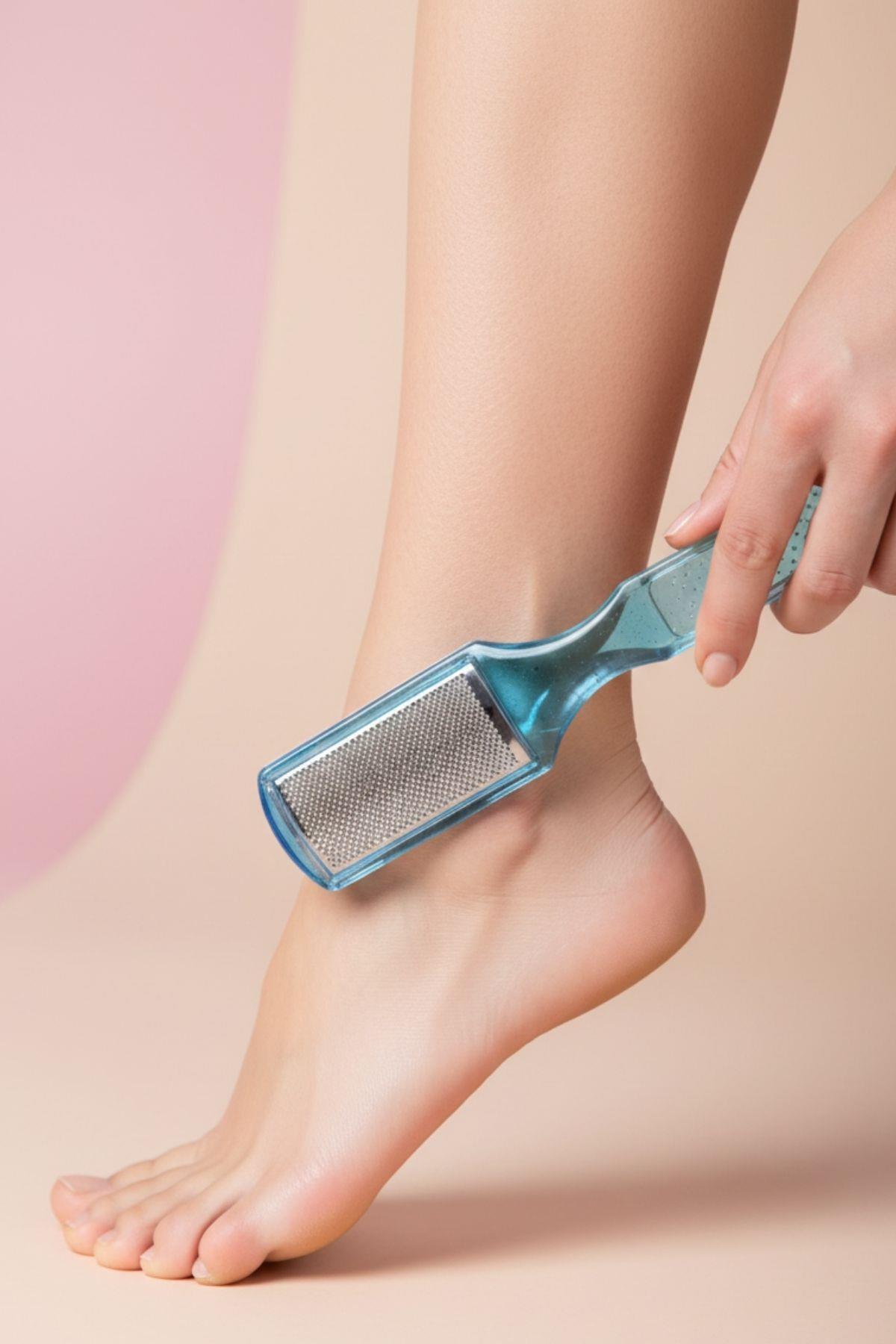 Topuk Rendesi Çift Taraflı Hazneli Ayak Törpüsü