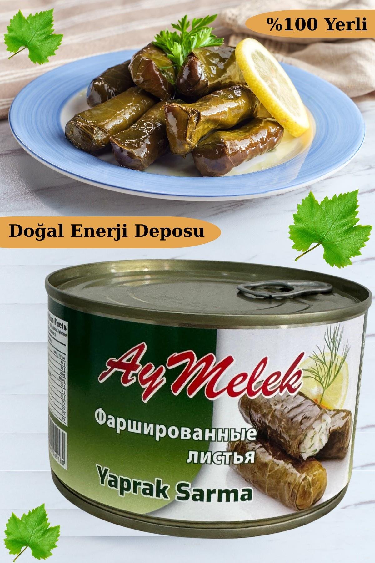 Yaprak Sarma (3 KUTU) Yerli Üretim 400 gr Doğal Besin Deposu Hazır Yemek