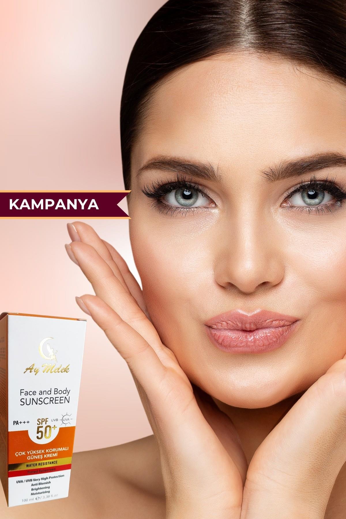 Yüz Güneş Kremi Leke Karşıtı Yüksek Koruyuculu 100 ml Tüm Ciltler Için SPF50+/PA+++