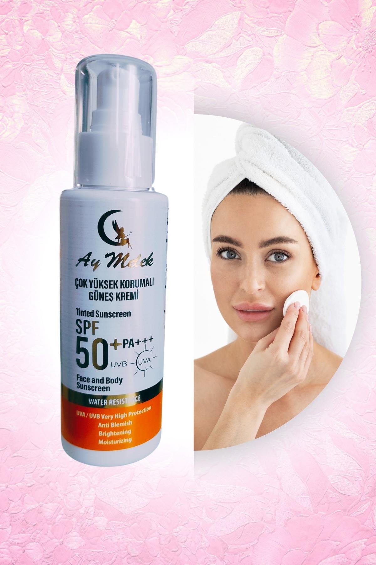 Yüz Güneş Kremi Leke Karşıtı Yüksek Koruyuculu 100 ml Tüm Ciltler Için SPF50+/PA+++