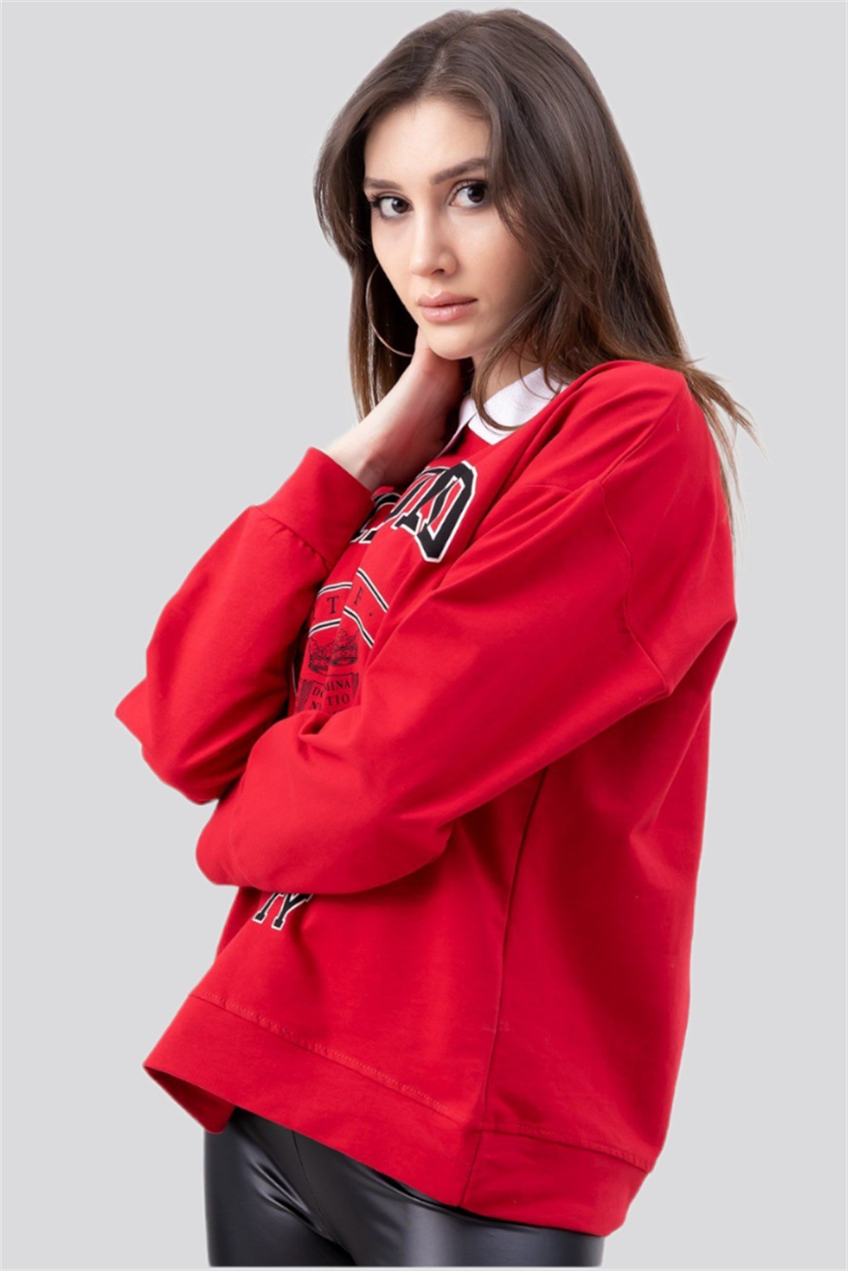 GÖMLEK YAKA OXFORD SWEAT