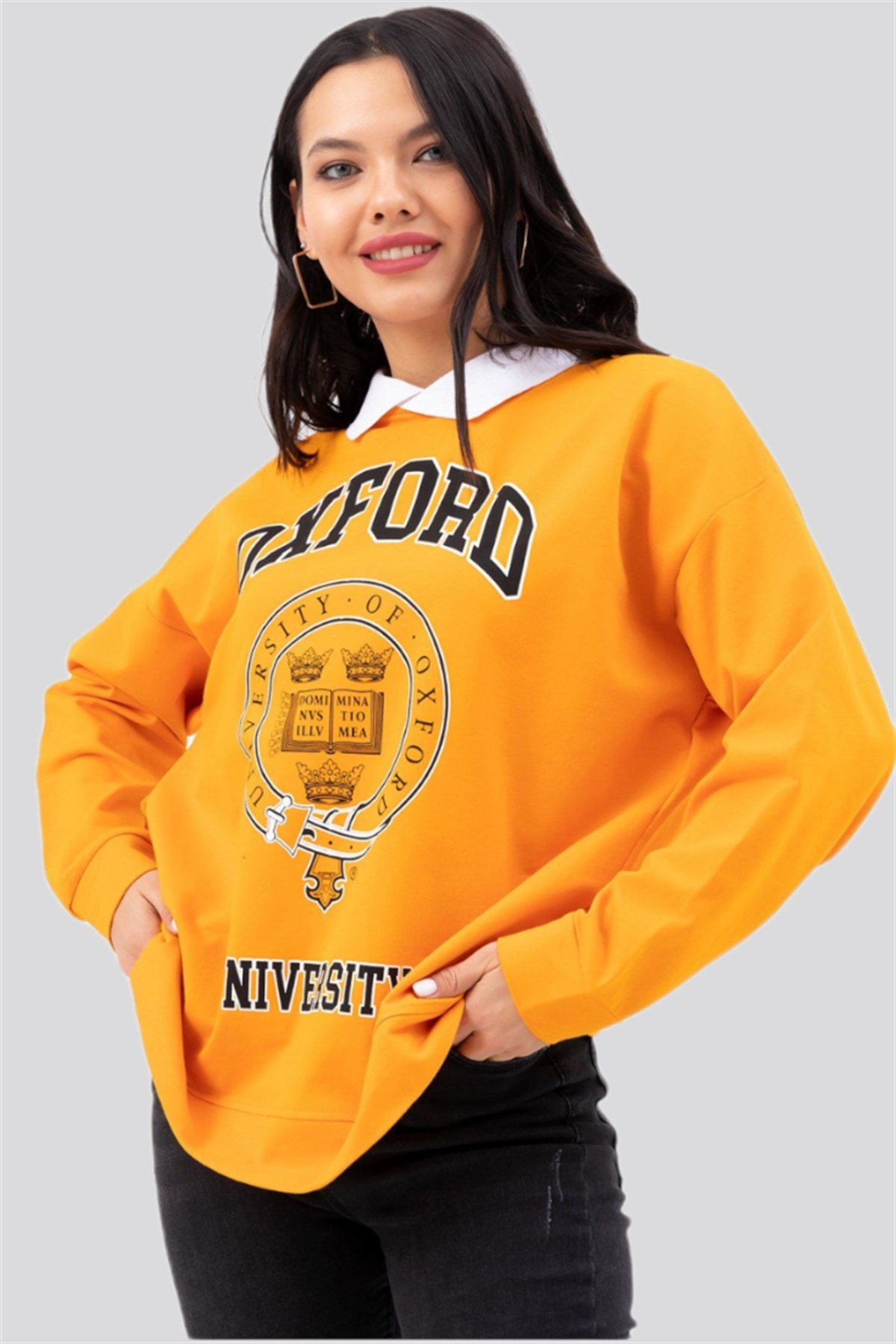 GÖMLEK YAKA OXFORD SWEAT
